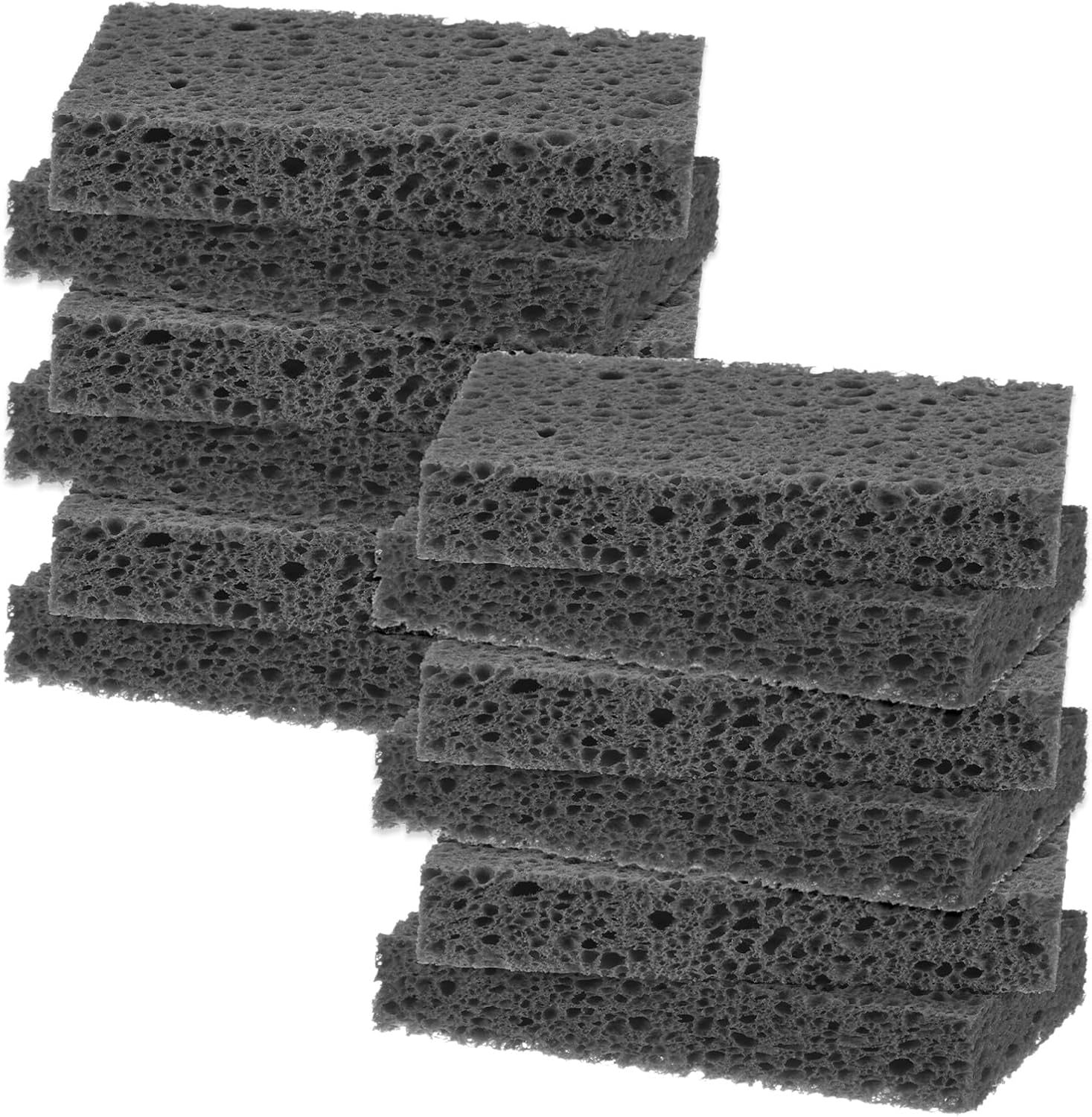 12-Pack Kitchen Sponges, Condense Eco Cellulose Non-Scratch Scrub Heavy Sponge for