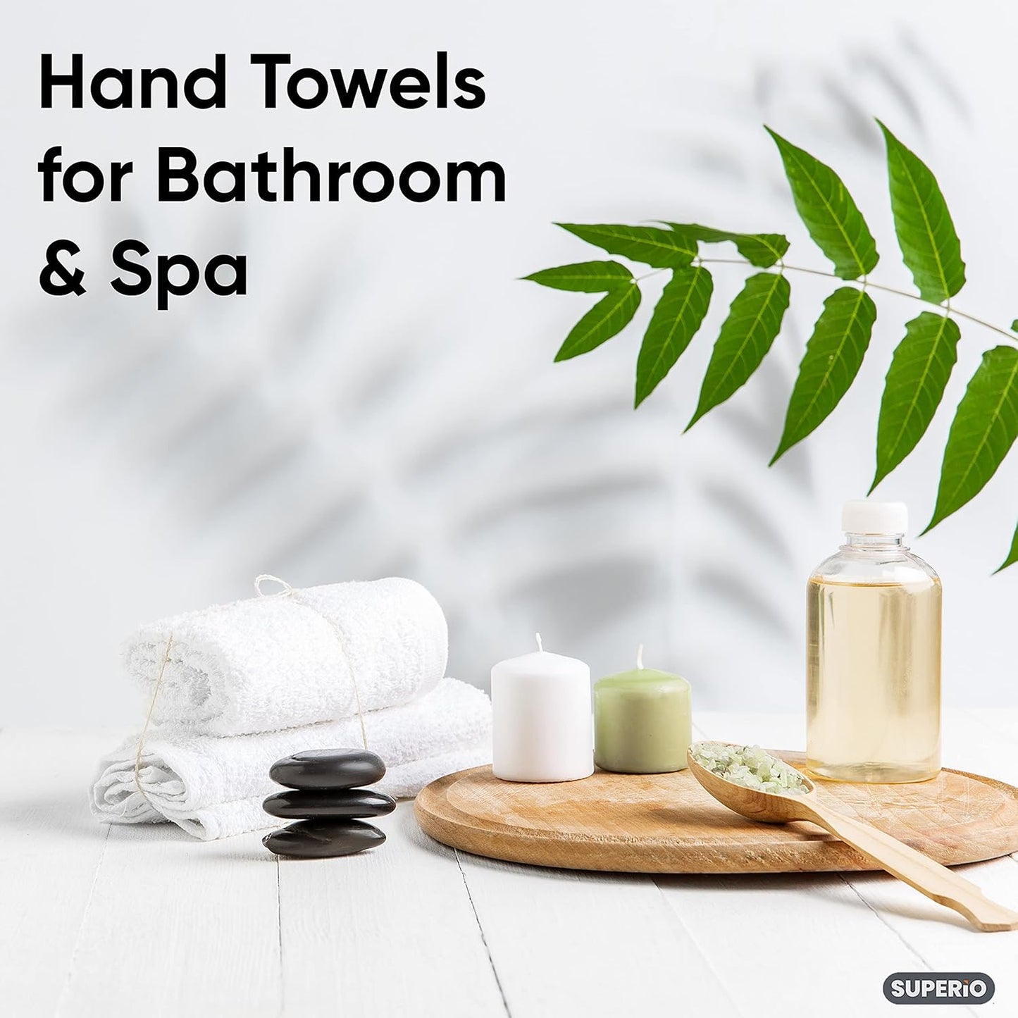 Superio Terry Cloth Rags White Washcloths 100% Cotton 12" Cleaning Cloths, Kitchen Towels, Facial