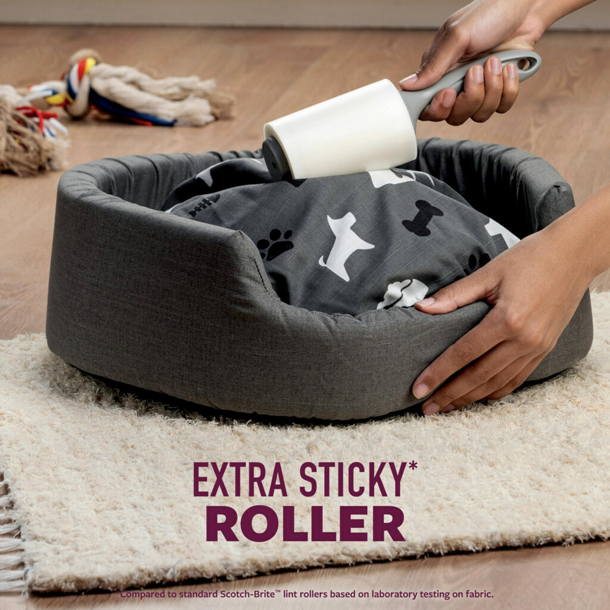 Scotch-Brite Pet Hair Pickup Extra Sticky Lint Roller Refills, Refills Only, 50% Stickier, 4 in x