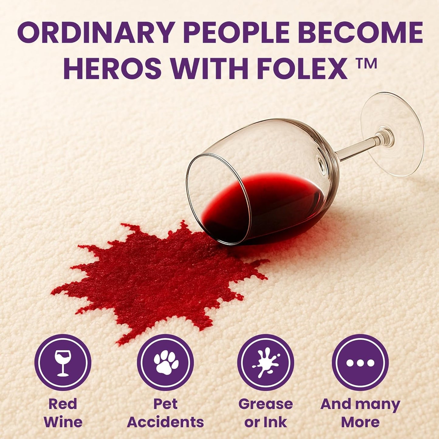 FOLEX Instant Carpet Spot Remover 32 oz – Powerful Stain Remover for Carpets, Upholstery & Rugs
