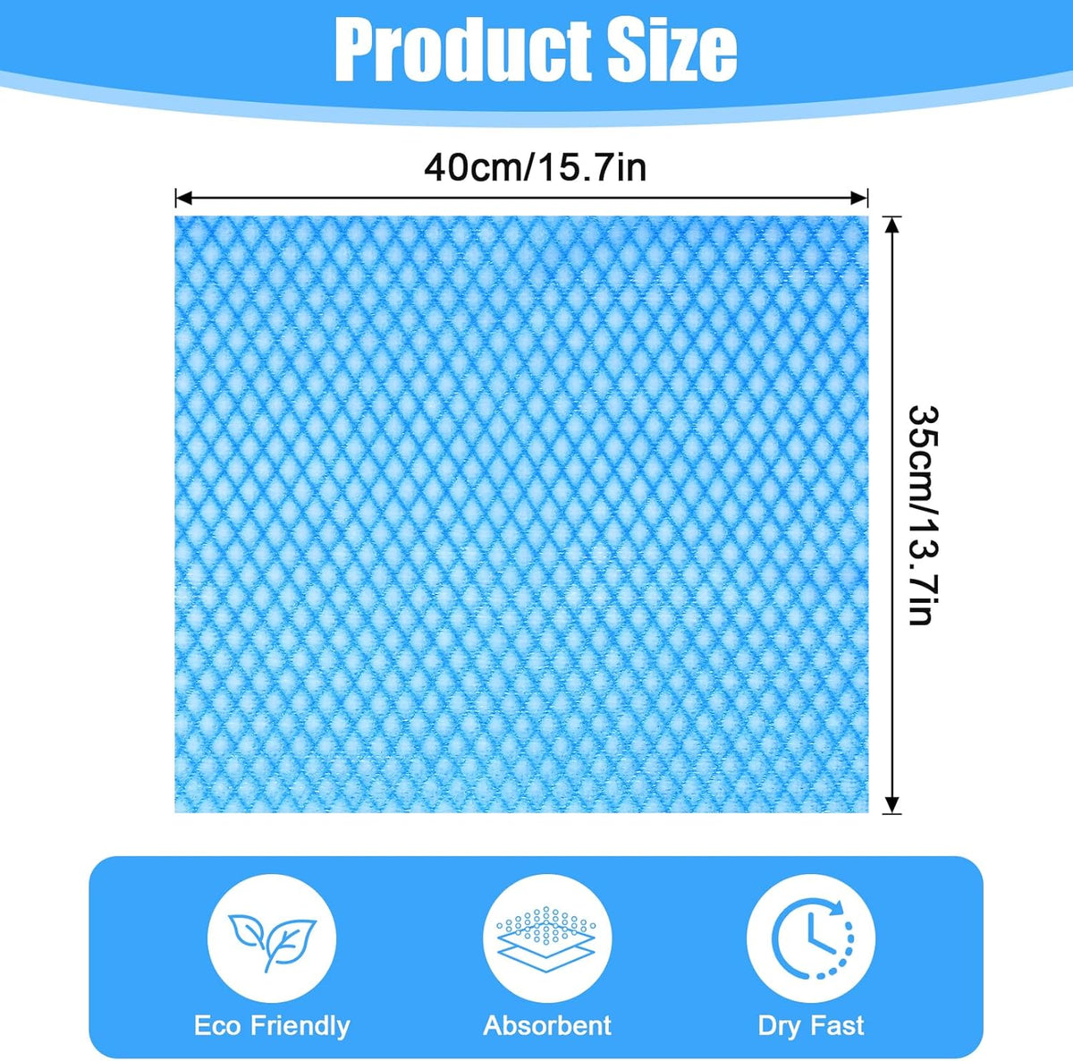 JIEYAO 300 Pcs Disposable Dish Cloths, Non-Woven Cleaning Towels Reusable Kitchen Handy Wipes