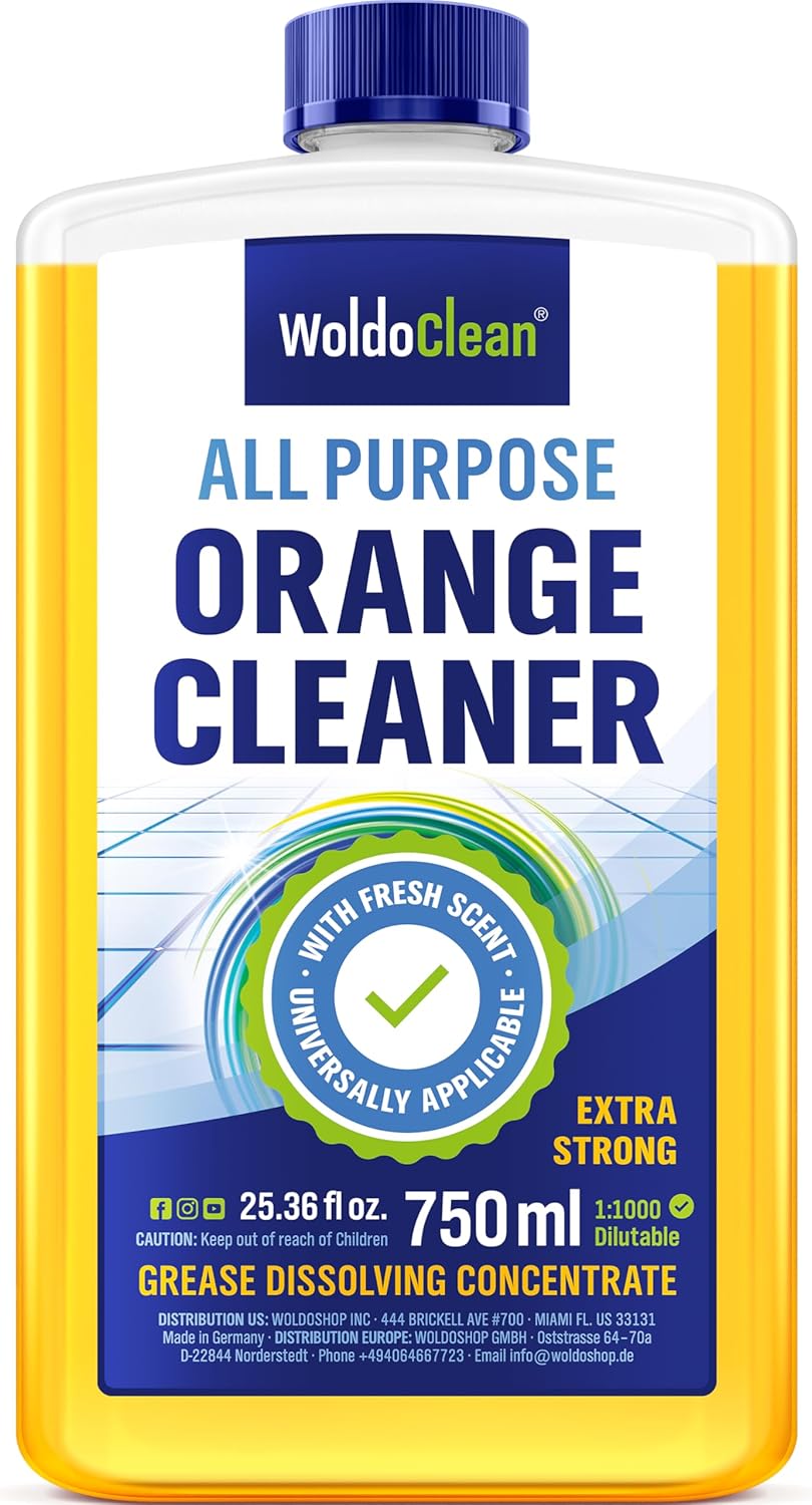 WoldoClean Orange Oil Cleaner Concentrated 25.36 fl oz (1 : 1000) - makes up to 200 Gallons