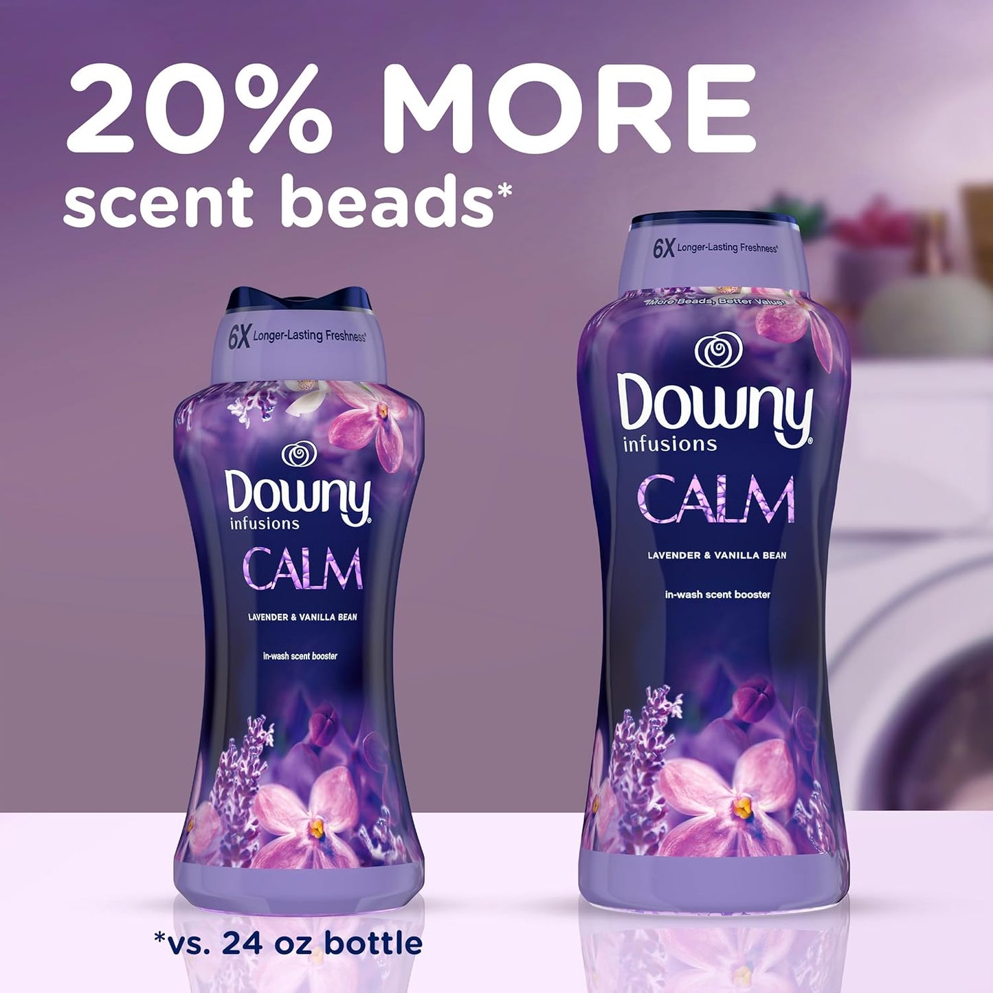 Downy Infusions In-Wash Laundry Scent Booster Beads, CALM, Soothing Lavender and Vanilla Bean