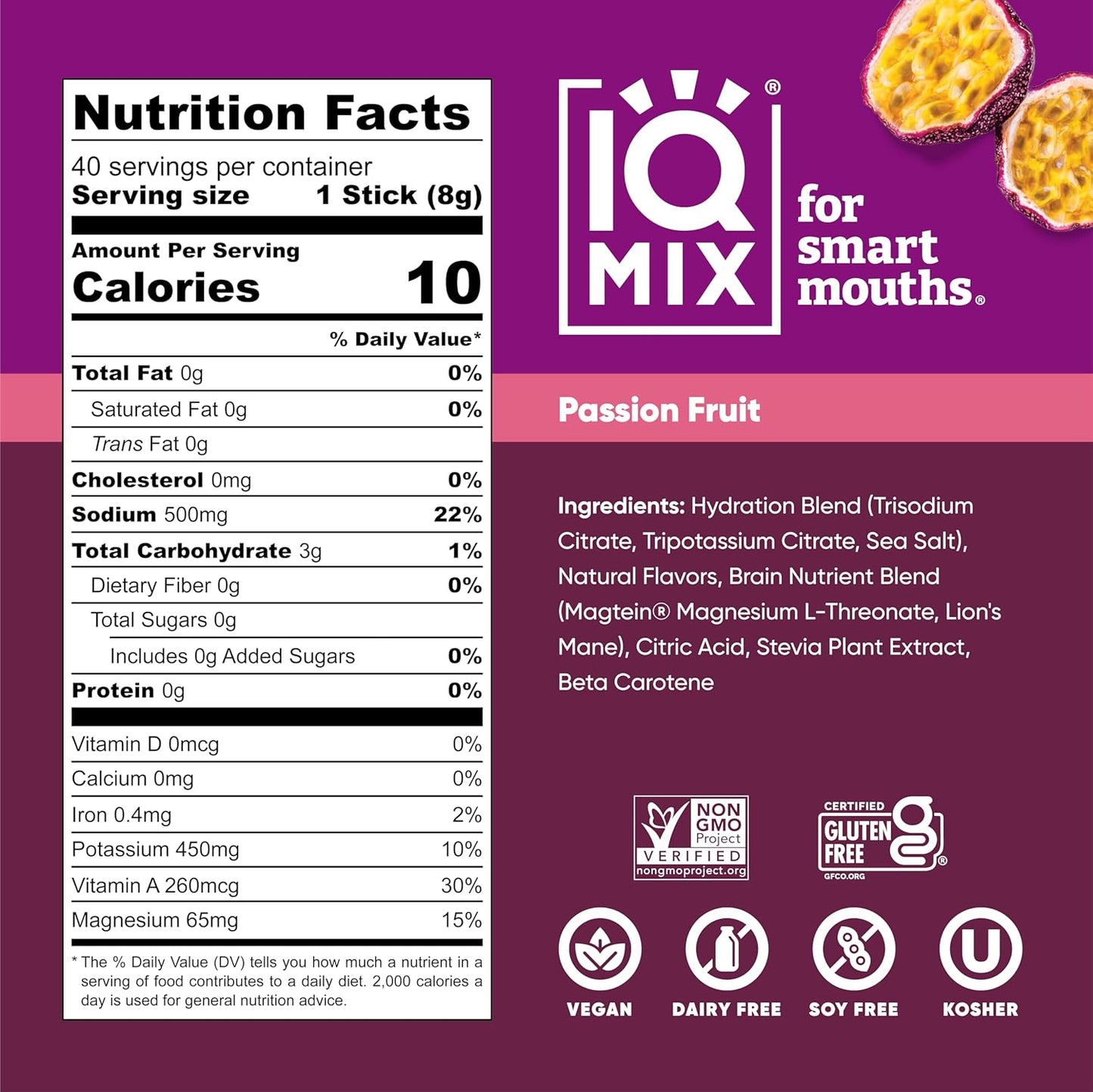 IQMIX Hydration Electrolyte Powder – 4-in-1 Formula for Hydration, Mental Clarity, Mood and