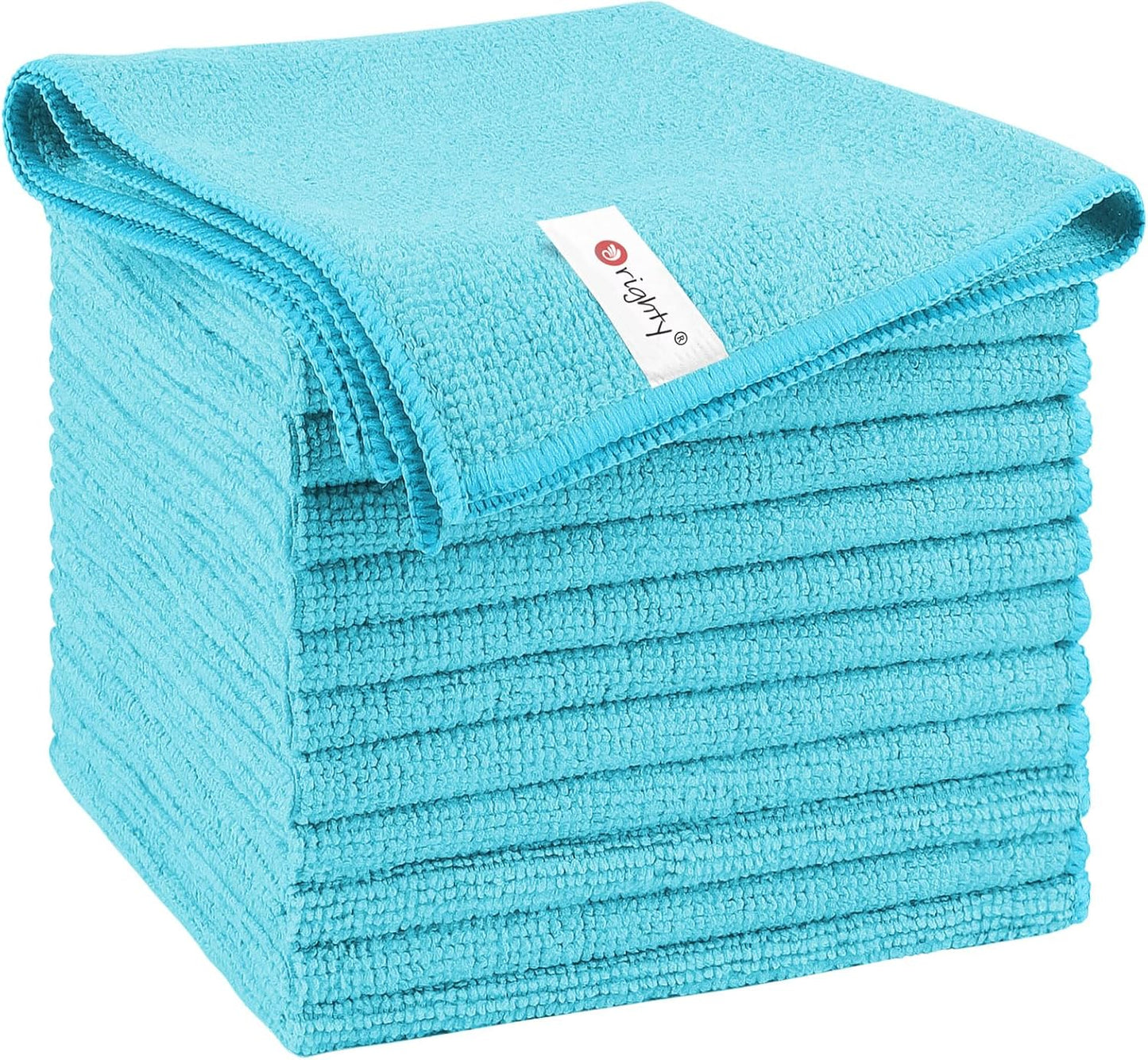 Orighty Microfiber Cleaning Cloth, 12 Pack Microfiber Towels for Cars, Highly Absorbent Car