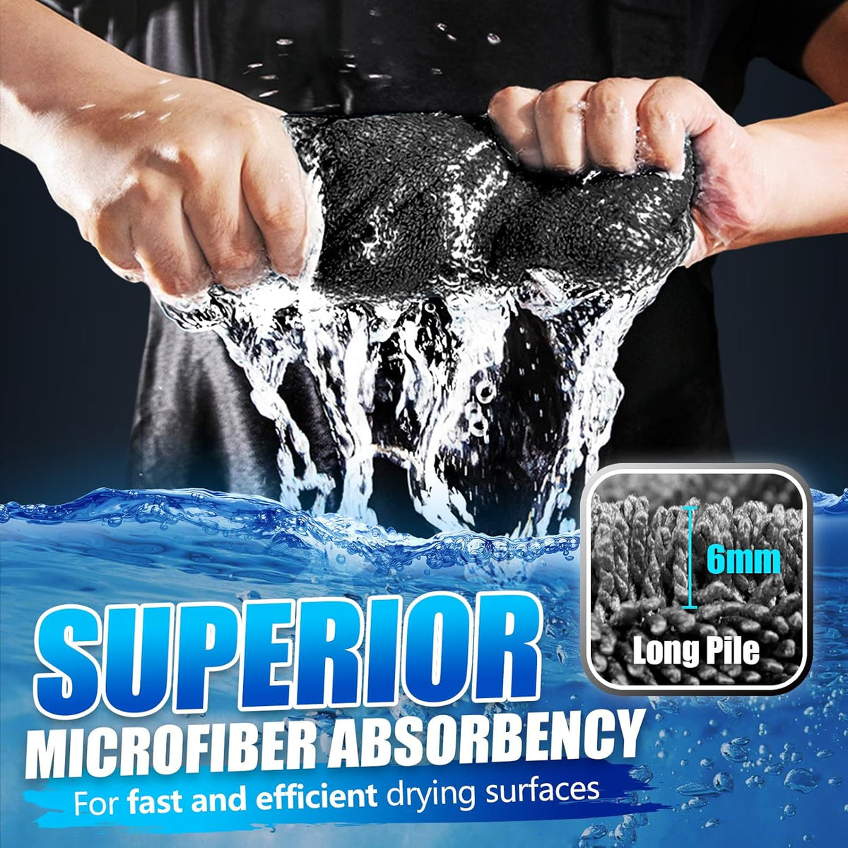 Airlab Car Drying Towel Microfiber Towels for Cars 1200 GSM Wash Auto Detailing Supplies Twist Pile