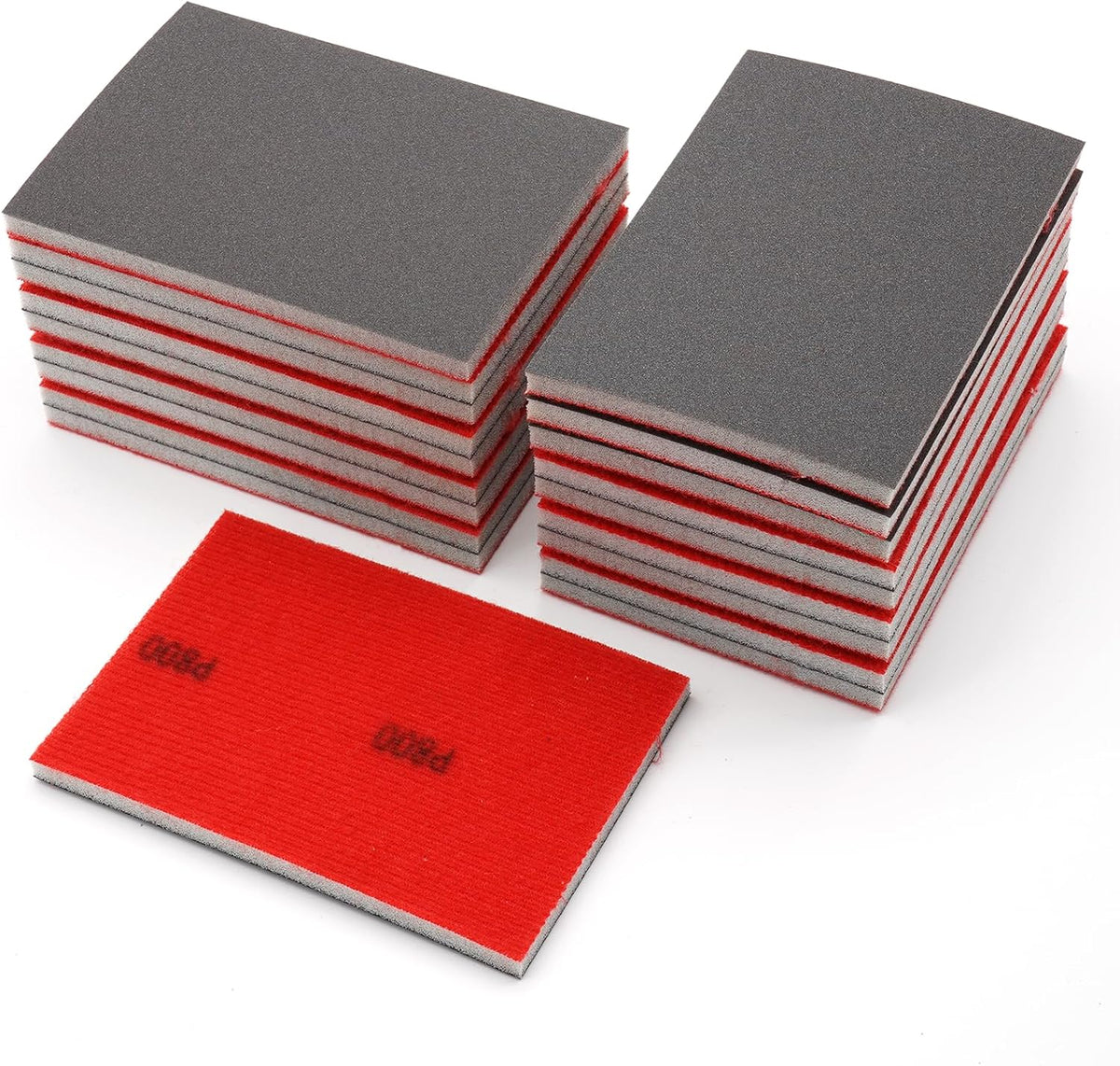20 Pack 800 Grit Sanding Sponge, 3 x 4 Inch Soft Foam Sanding Block Wet Dry Sanding Pads, Washable