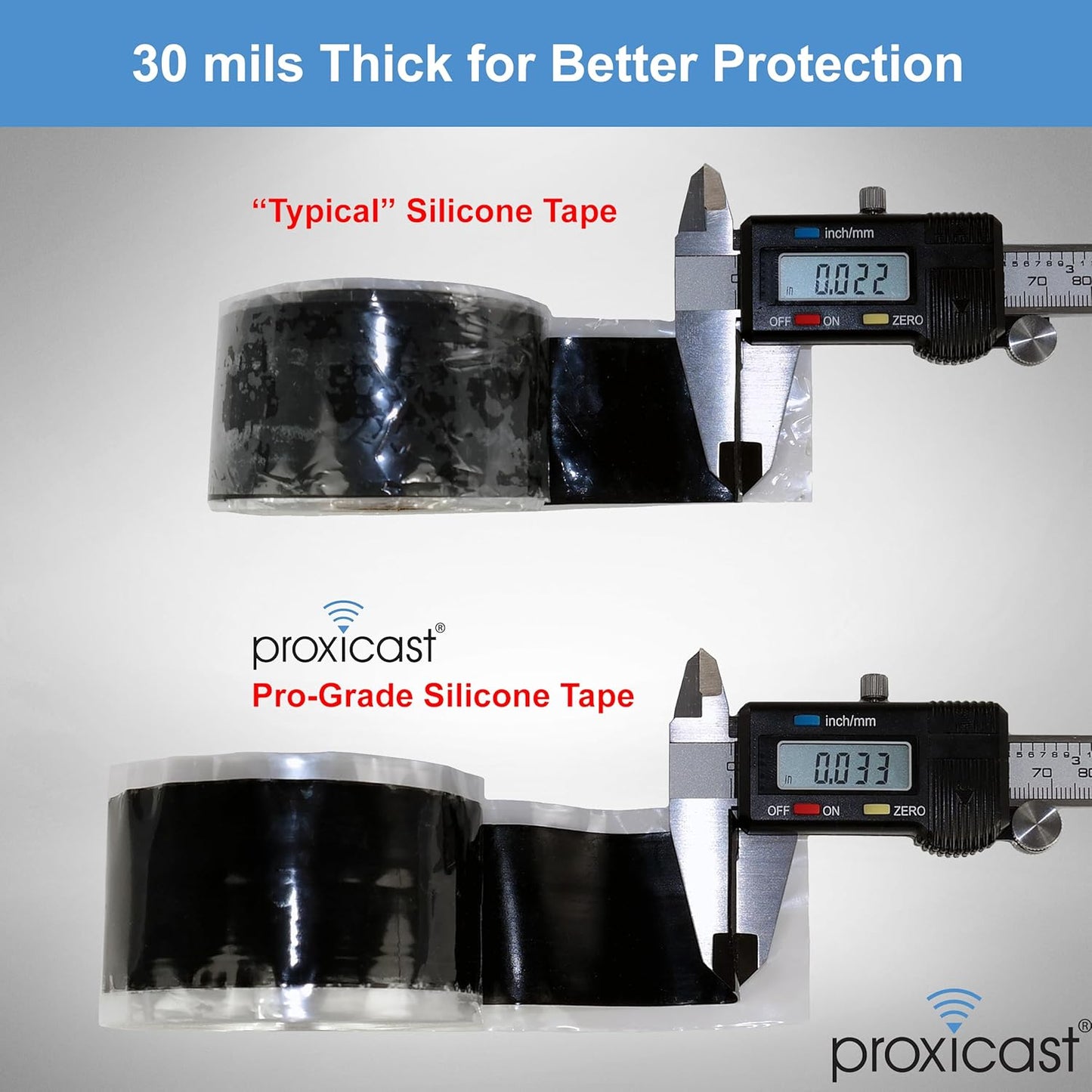 Proxicast Pro-Grade Extra Strong 30mil Weatherproof Self-Fusing Silicone Rubber Sealing Tape For
