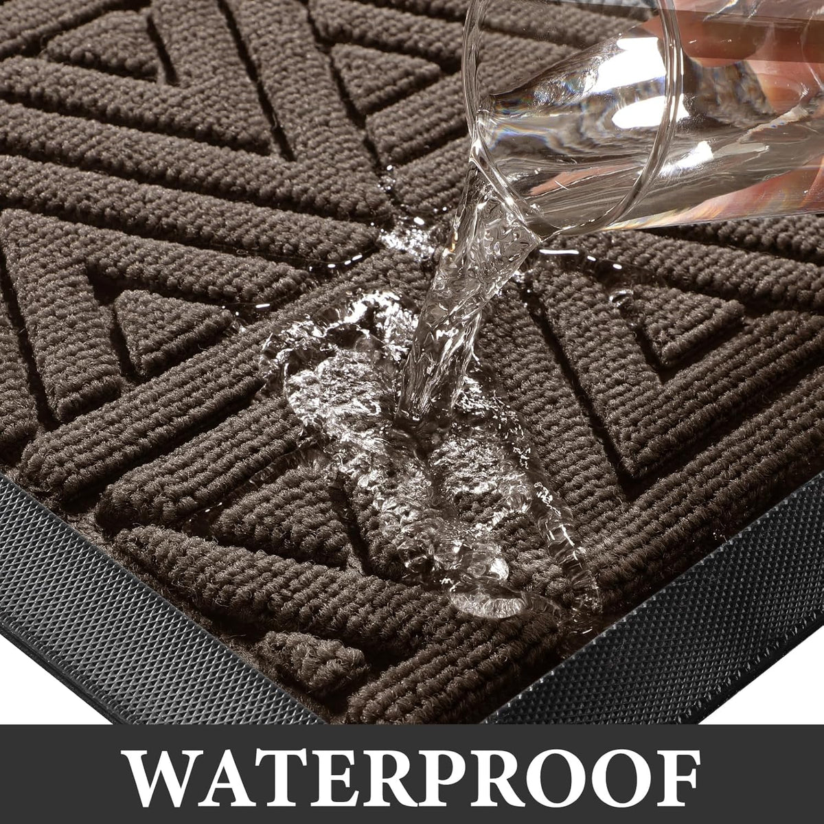 Yimobra Large Door Mat 36x24, All-Weather Waterproof Non-Slip Welcome Matt Outdoor, Heavy Duty Non
