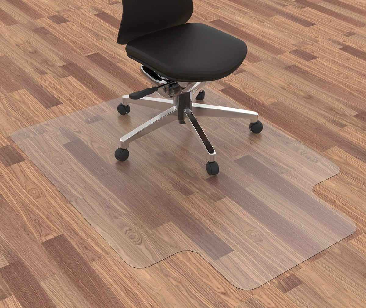 Office Chair Mat for Hardwood Floor, 48”x 36” Clear Floor Protector Mat for Office Chair, Vinyl