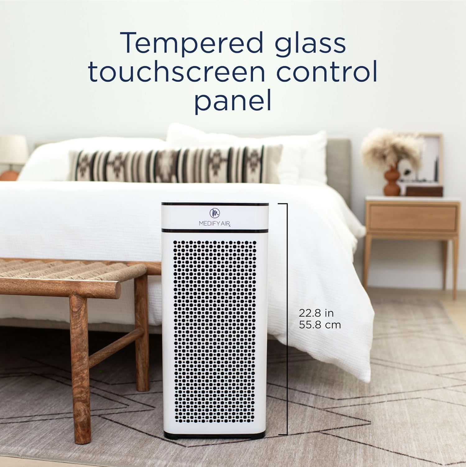Medify MA-40 Air Purifier with True HEPA H13 Filter | 1,793 ft² Coverage in 1hr for Smoke