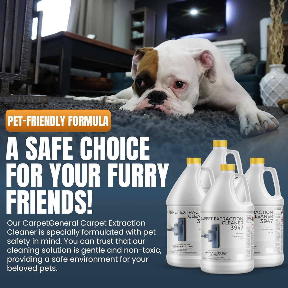 Carpet Extraction Cleaner - Water-Based Professional Deep Clean Carpet Cleaner Solution for Machine