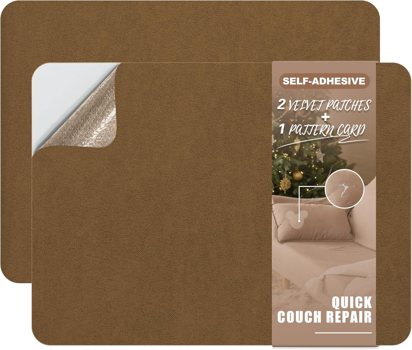 Azobur Fabric Couch Repair Patch 8.3 x 11 inches,Self-Adhesive Fabric Repair Patch for