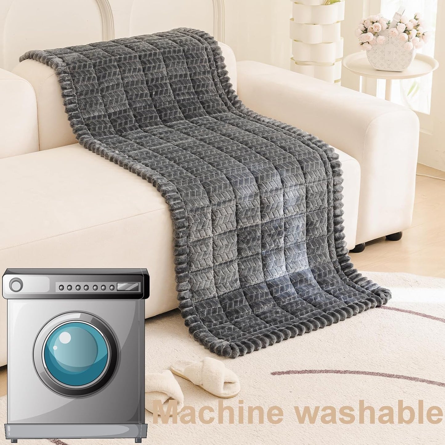 Mivnue Pet Couch Cover Protector Sofa Covers for Pets Washable Non Slip Couches and Sofas Dog Mat