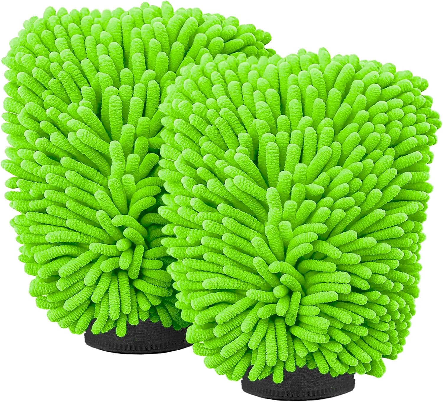 Car Wash Mitt Microfiber, Premium Chenille Microfiber Wash Car Mitts Sponge Scratch Free &