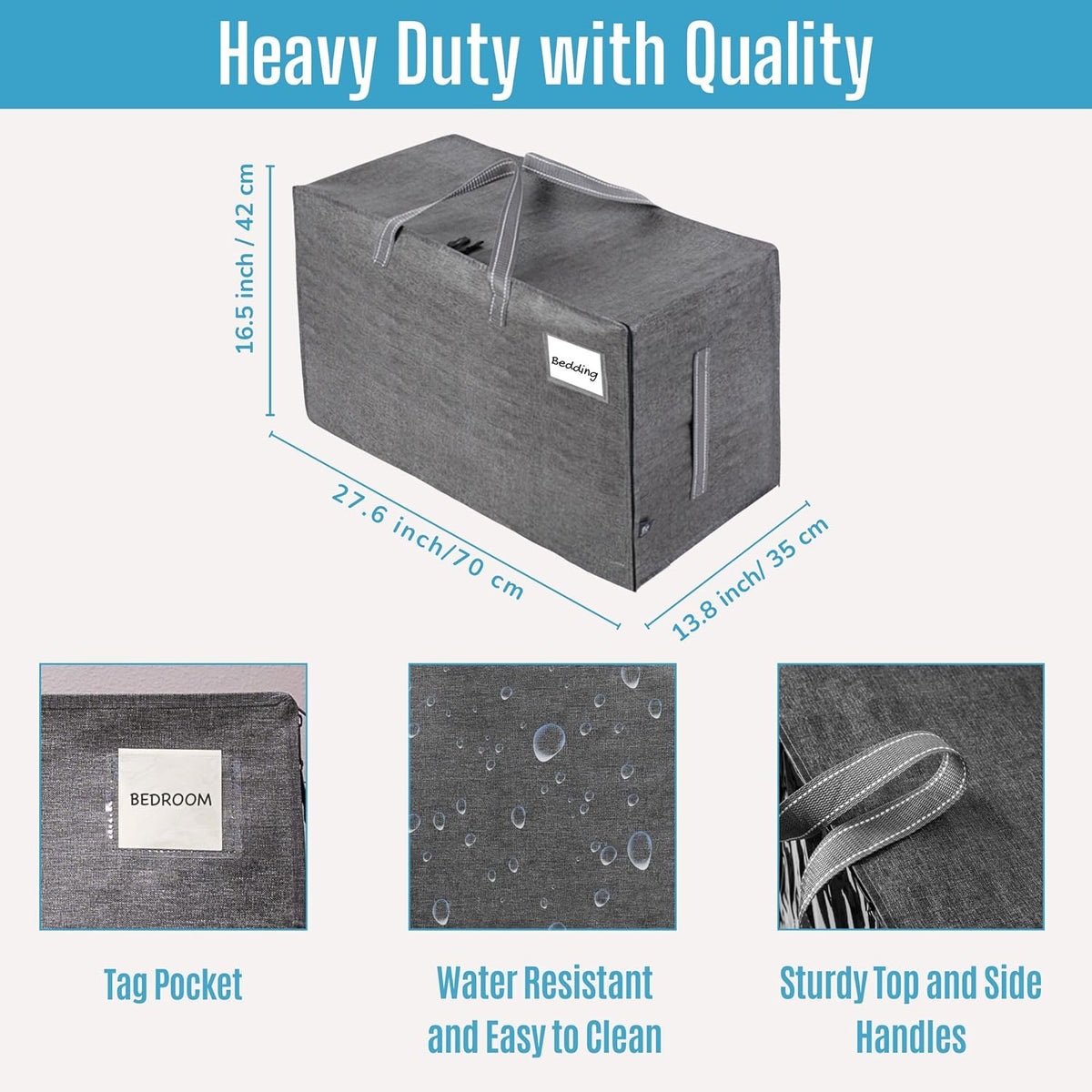 VENO 10 Pack Moving and Storage Bags, Heavy Duty, Alternative to Moving Boxes, Large Packing Totes