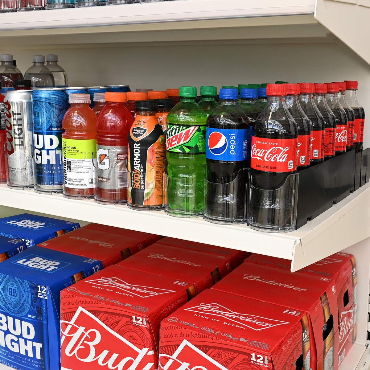 Display Technologies Fridge Organizer & Soda Can Dispenser for Refrigerator - Drink Dispenser &