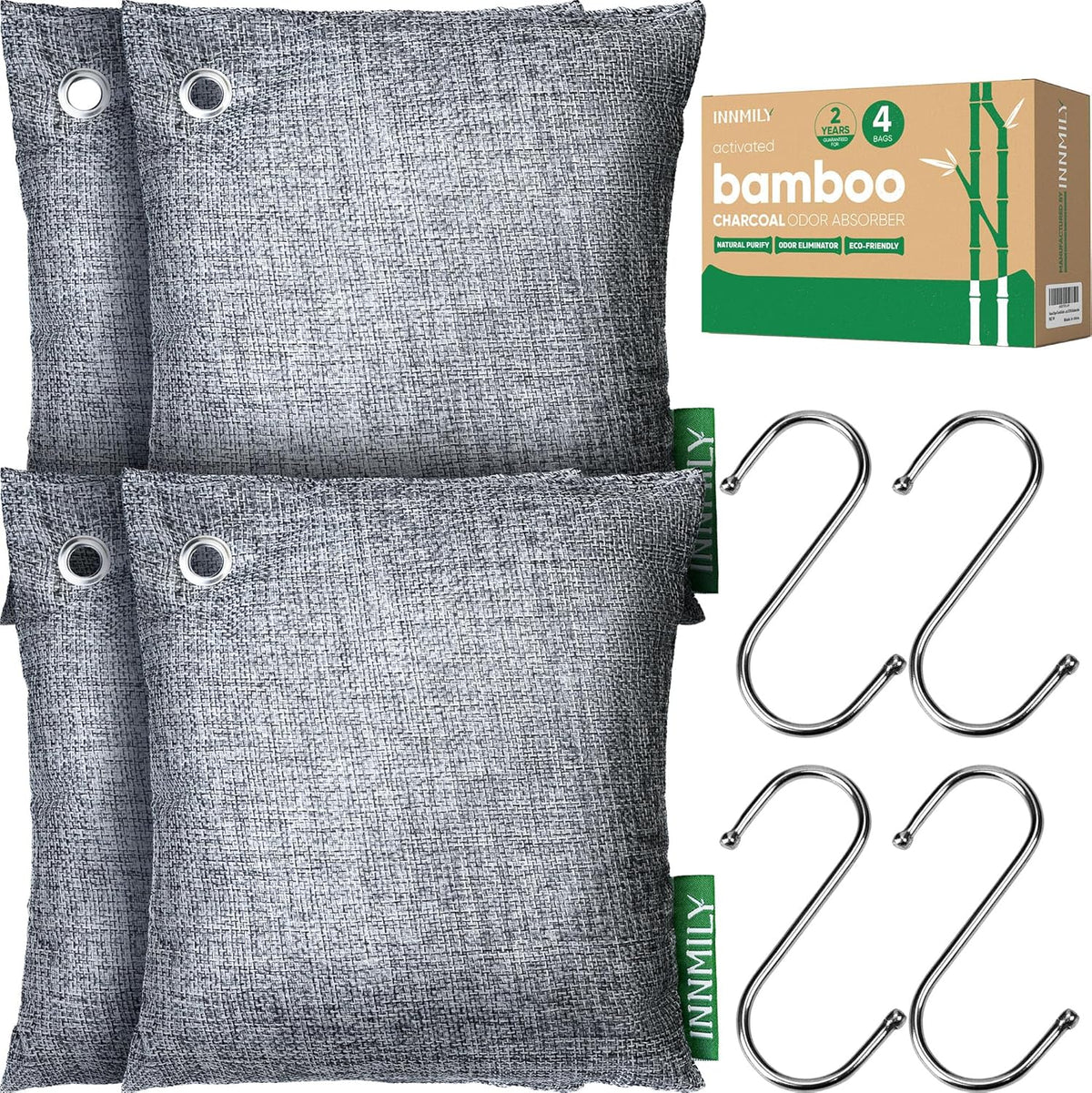 Activated Charcoal Odor Absorber, Odor Eliminator for Strong Odor,Bamboo Charcoal Air Purifying