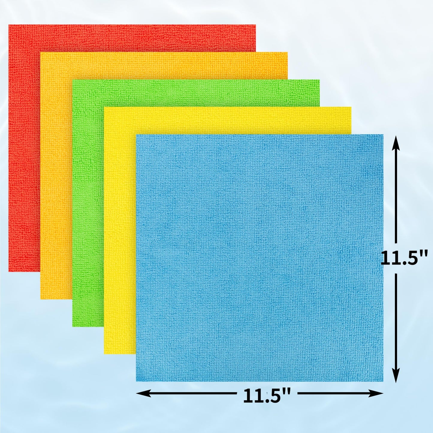 HOMERHYME Microfiber Cleaning Cloth, 100 Pack Cleaning Rags Microfiber Towel Bulk Absorbent