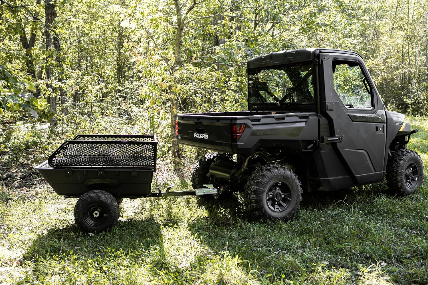 Impact IMPLEMENTS® 1500lb Poly Tub Utility Cargo Trailer for ATV's, UTV's, & Garden Tractors from a