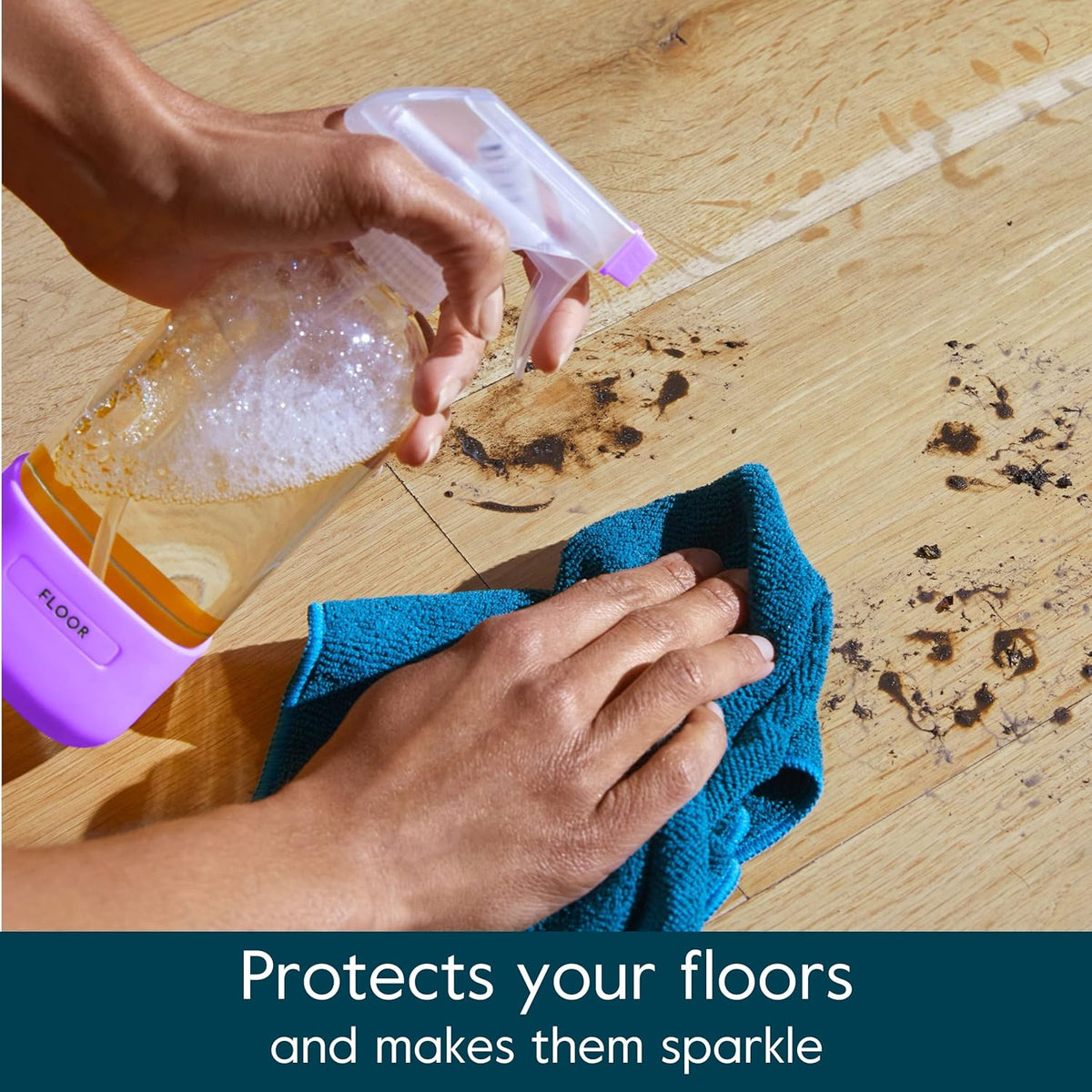 Grove Co. Floor Cleaner Refill Concentrate (6 x 1 Fl Oz) Plant-based Household Cleaning Supplies