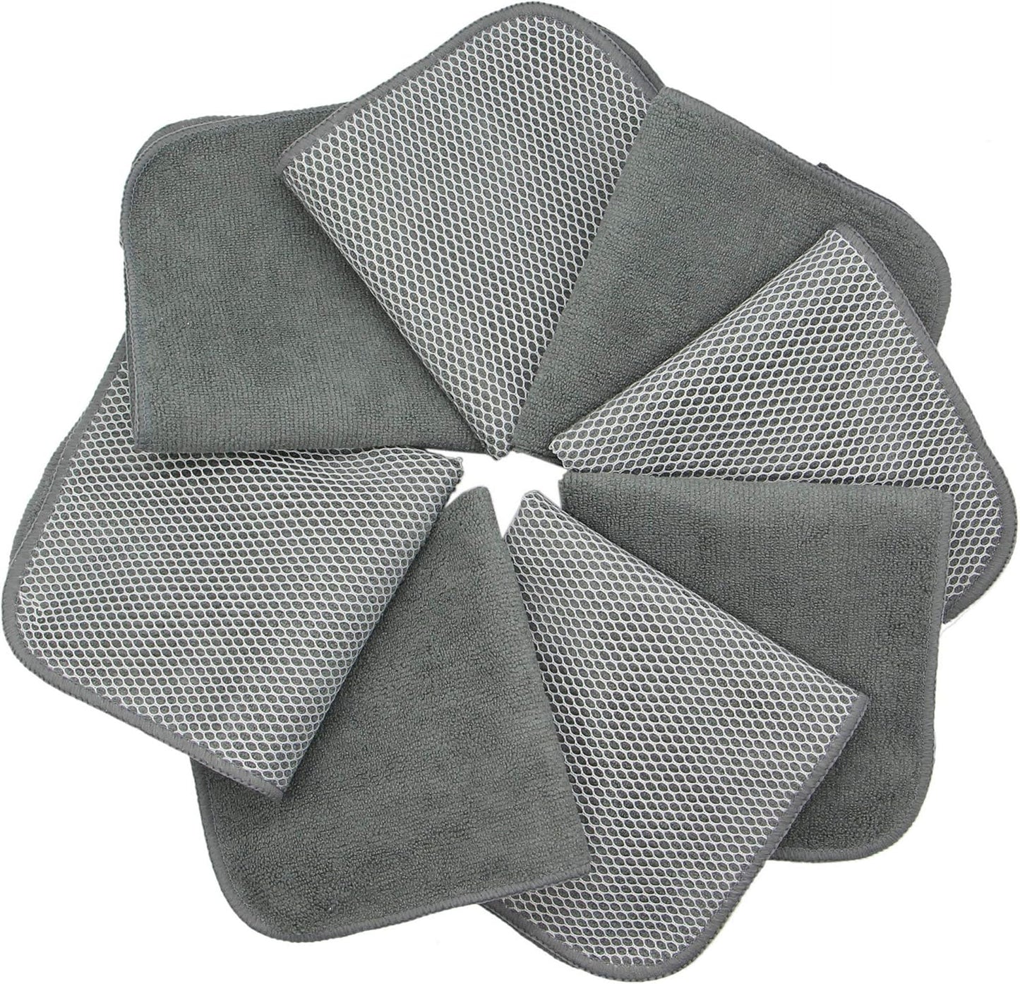 Microfiber Dish Cloths Fast Drying Kitchen Cleaning Cloth Dish Rags Dust Cloths Ultra Absorbent