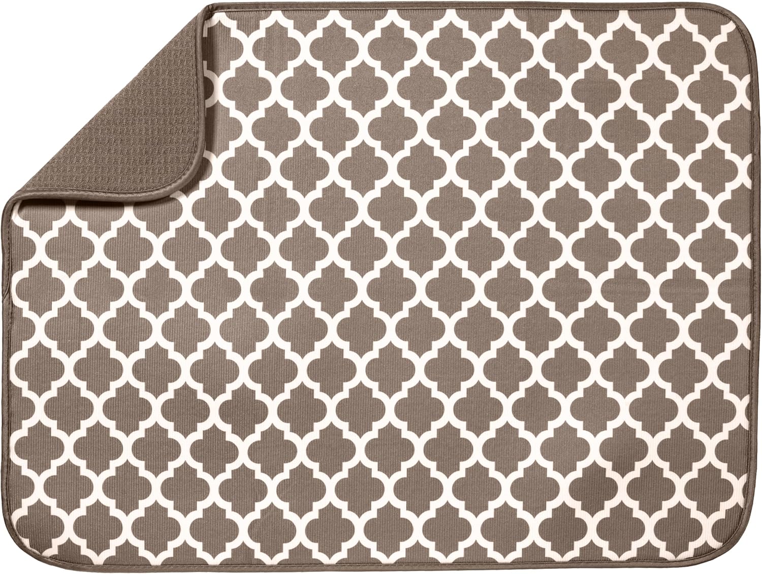 S&T INC. Dish Drying Mat XL, 18” x 24”, Absorbent Microfiber Kitchen Counter Mat, Dish Drying Pad