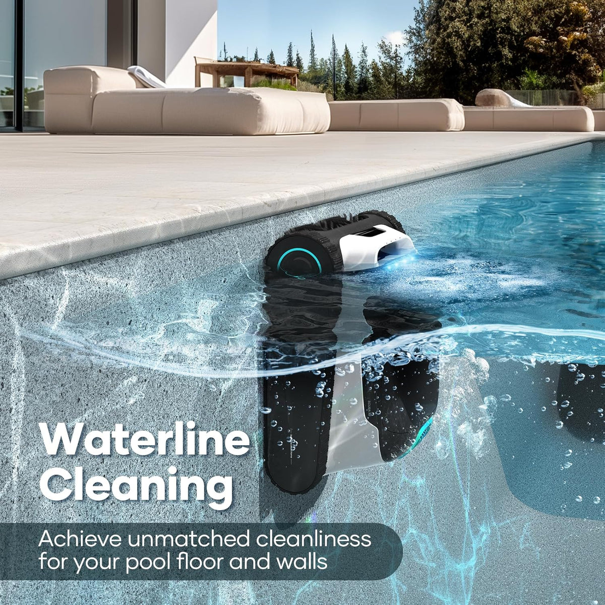AIPER Scuba N1 Cordless Robotic Pool Cleaner, Wall & Waterline & Floor Cleaning, Smart Navigation