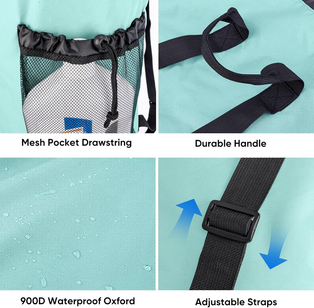 BALEINE 120L Laundry Bag Backpack, 900D Oxford Fabric Large Travel Laundry Bags with Shoulder