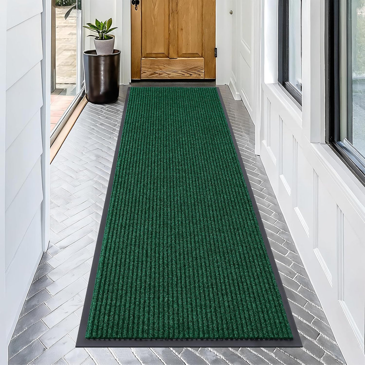 OLANLY Front Door Mat Indoor Outdoor Entrance, Waterproof Heavy Duty Doormat, Fade Resistant, Low