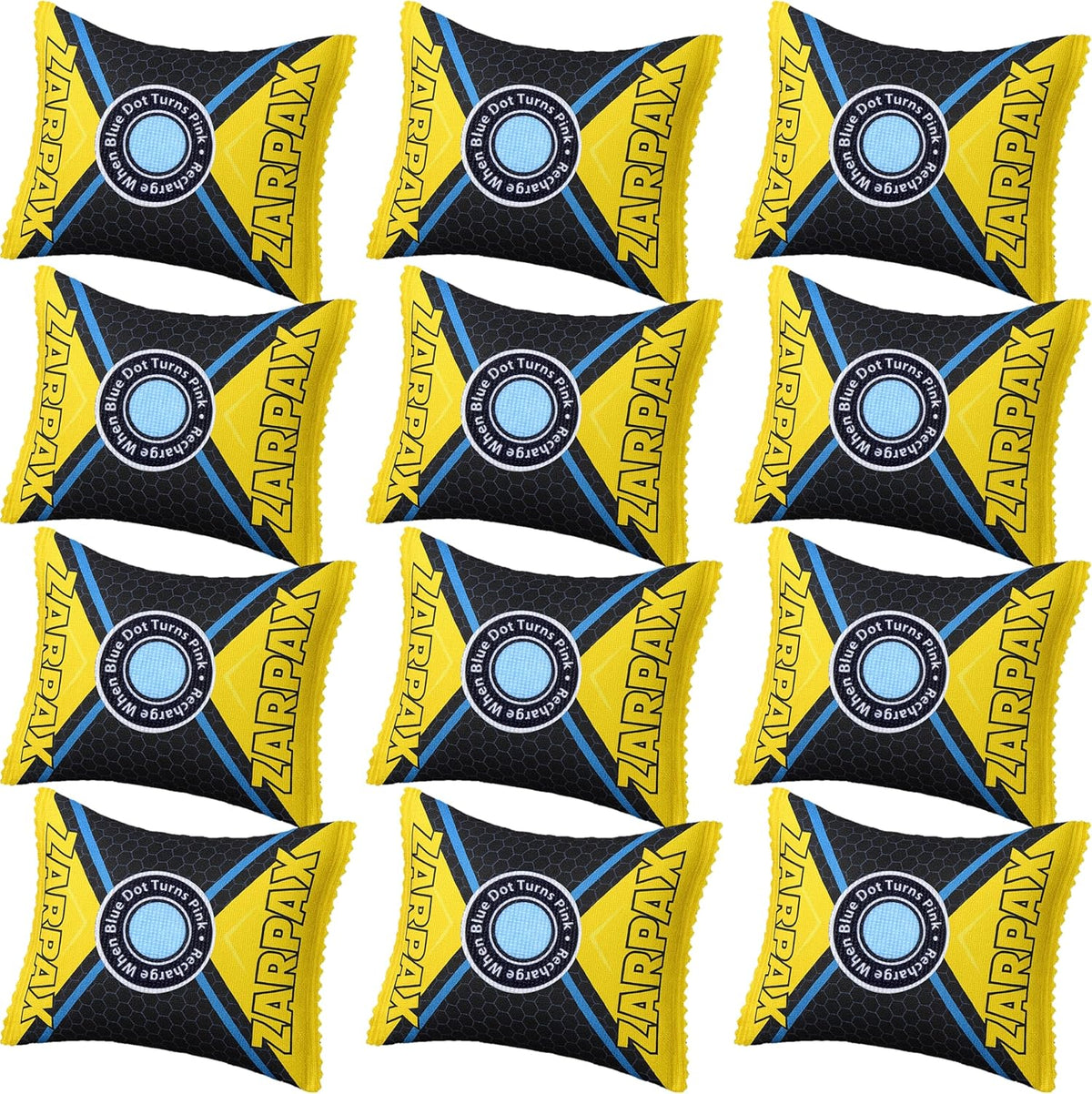 4.4 oz/125g Rechargeable Desiccant Packs Dehumidifier Bag - 12 Pack - Moisture Absorbers For Safes