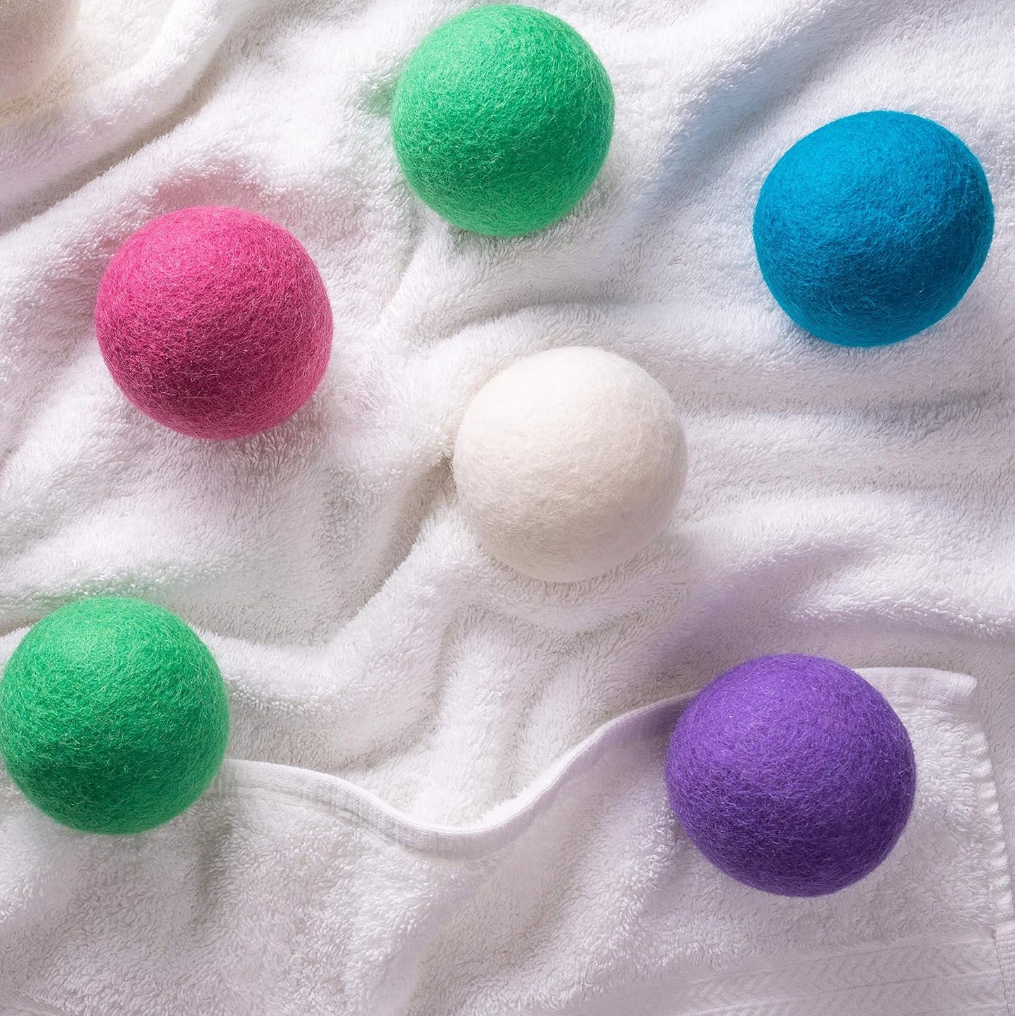 Woolzies Wool Dryer Balls Organic Big Wool Spheres Best Fabric Softener | 6-Pack XL Dryer Balls for
