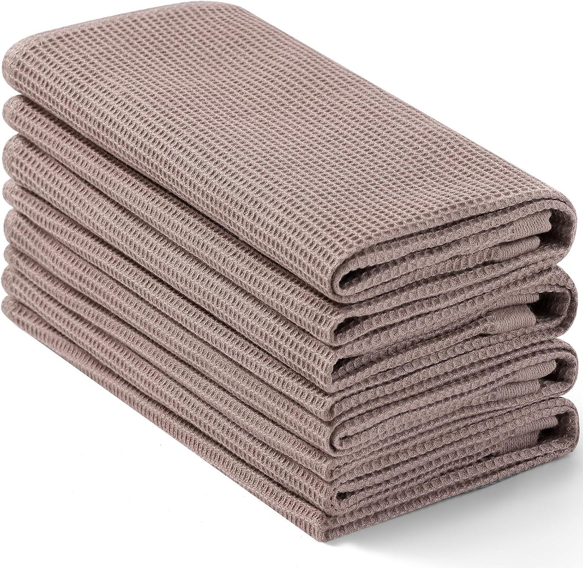 Homaxy 100% Cotton Waffle Weave Kitchen Towels - 4 Pack Soft and Absorbent Dish Towels - 16 x 26