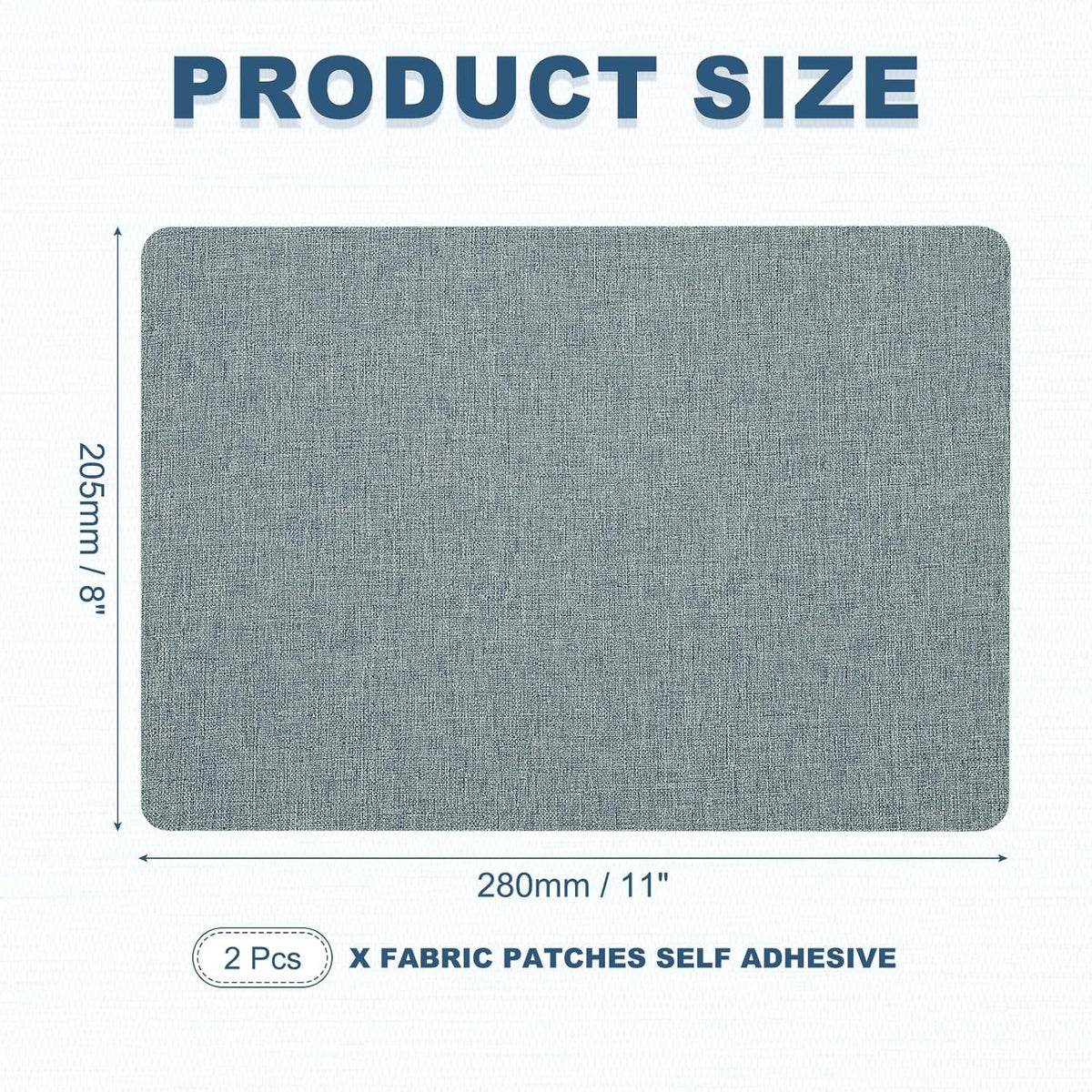 PATIKIL 8x11 Inch Linen Repair Patches, 2Pcs Self-Adhesive Fabric Patch for Sofas Tote Bags
