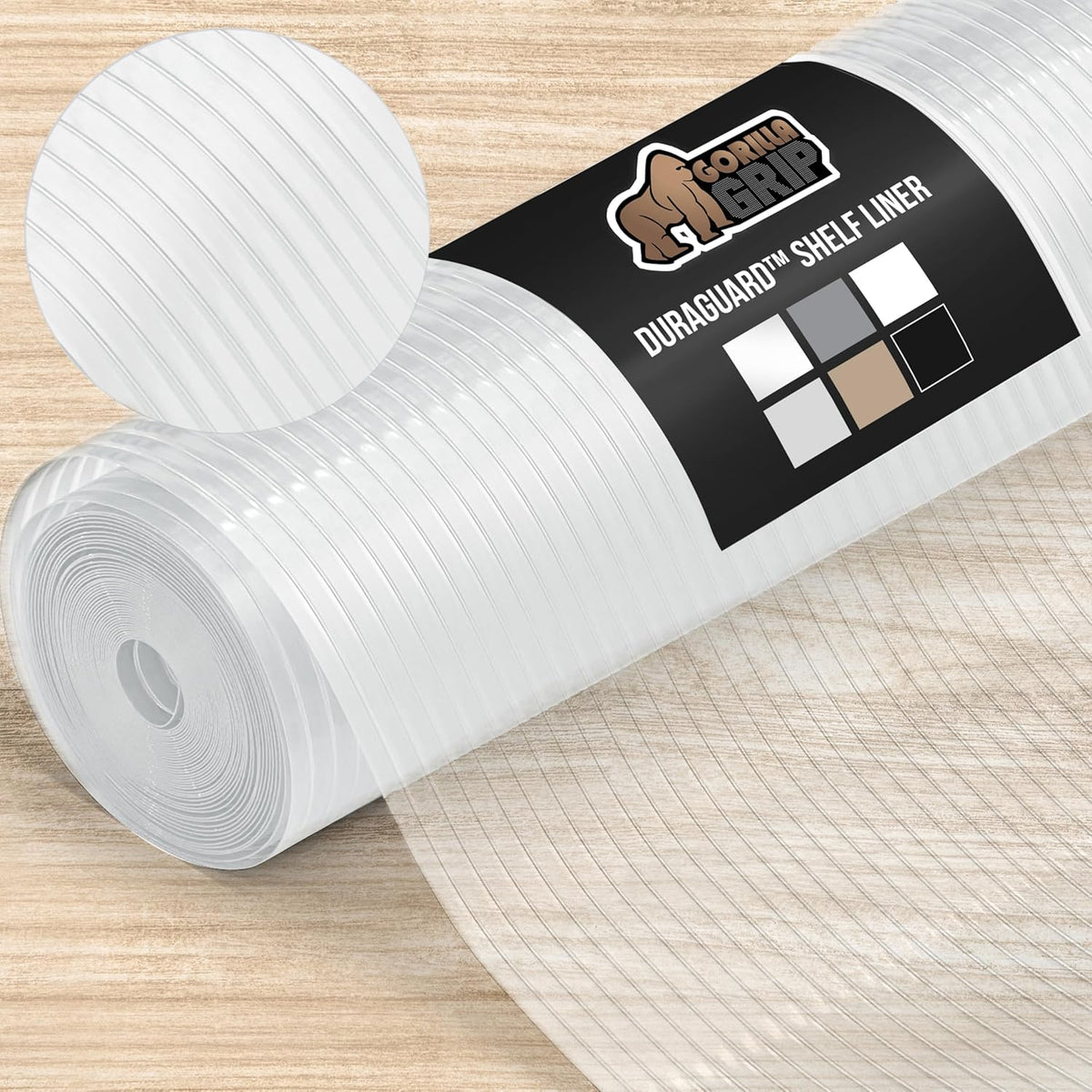 GORILLA GRIP DuraGuard Shelf Liner, 20x30 Non-Adhesive Cabinet Liners for Kitchen Drawers, Shelves