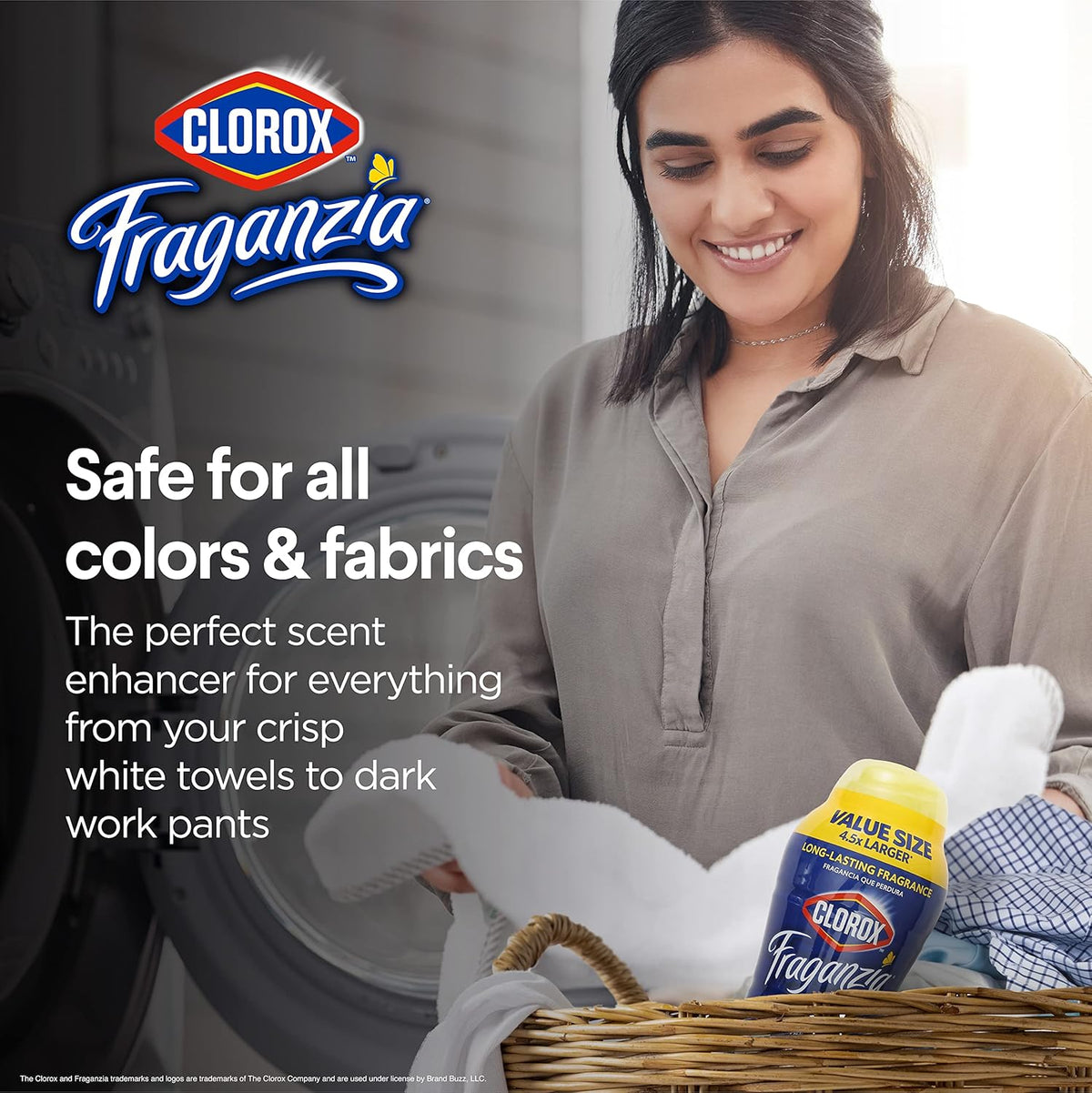 Clorox Fraganzia Laundry Scent Booster Crystals in Vanilla Scent - Scented In-Wash Freshener Beads