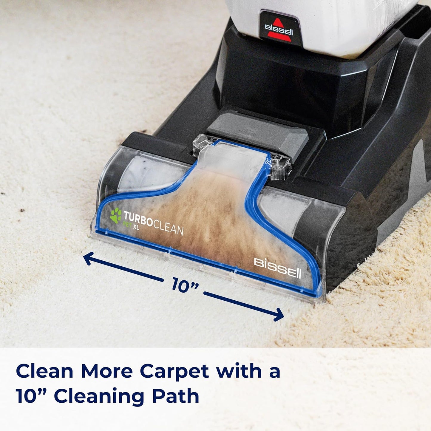 BISSELL TurboClean Pet XL Upright Carpet Cleaner, Upholstery Tough Stain Tool & Formula included