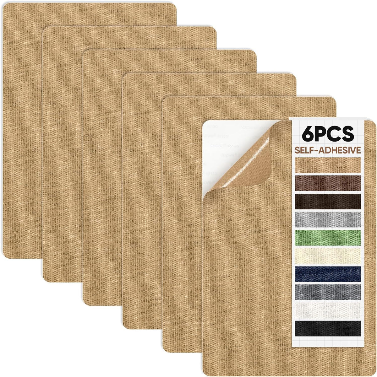 Canvas Repair Patch 5.5 x 8 Inches 6Pcs Self-Adhesive Waterproof Canvas Patch Kit for Repairing
