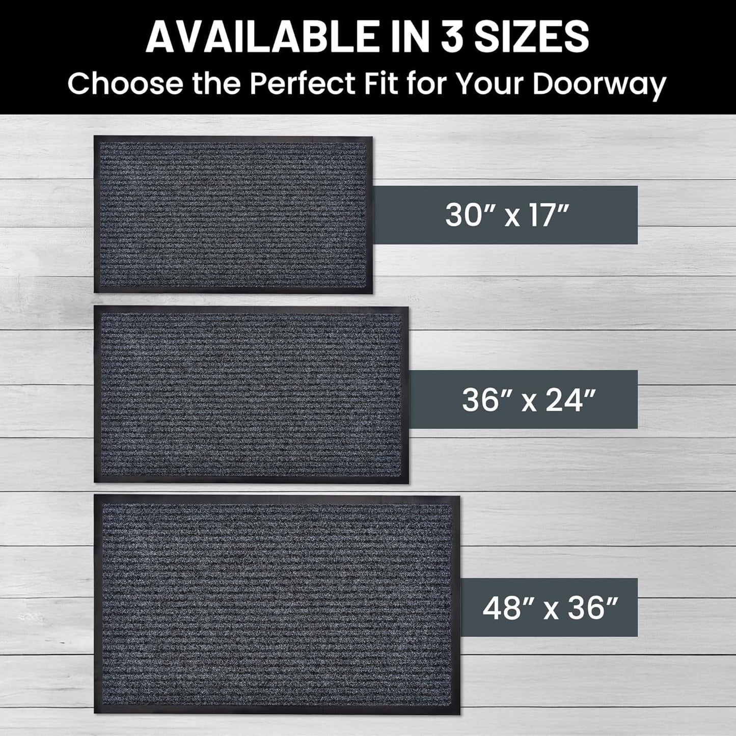 Sierra Concepts Front Door Mat Welcome Floor Mats - Entryway Indoor Outdoor Entrance Doormat