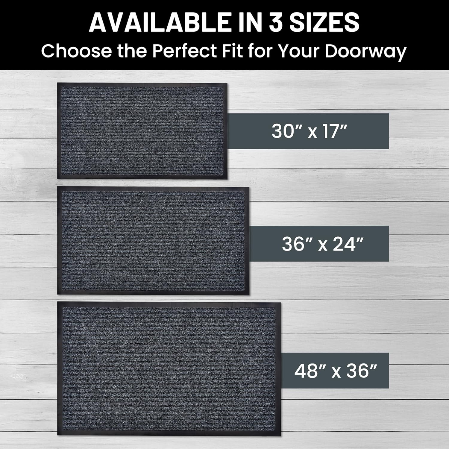 Sierra Concepts Front Door Mat Welcome Floor Mats - Entryway Indoor Outdoor Entrance Doormat