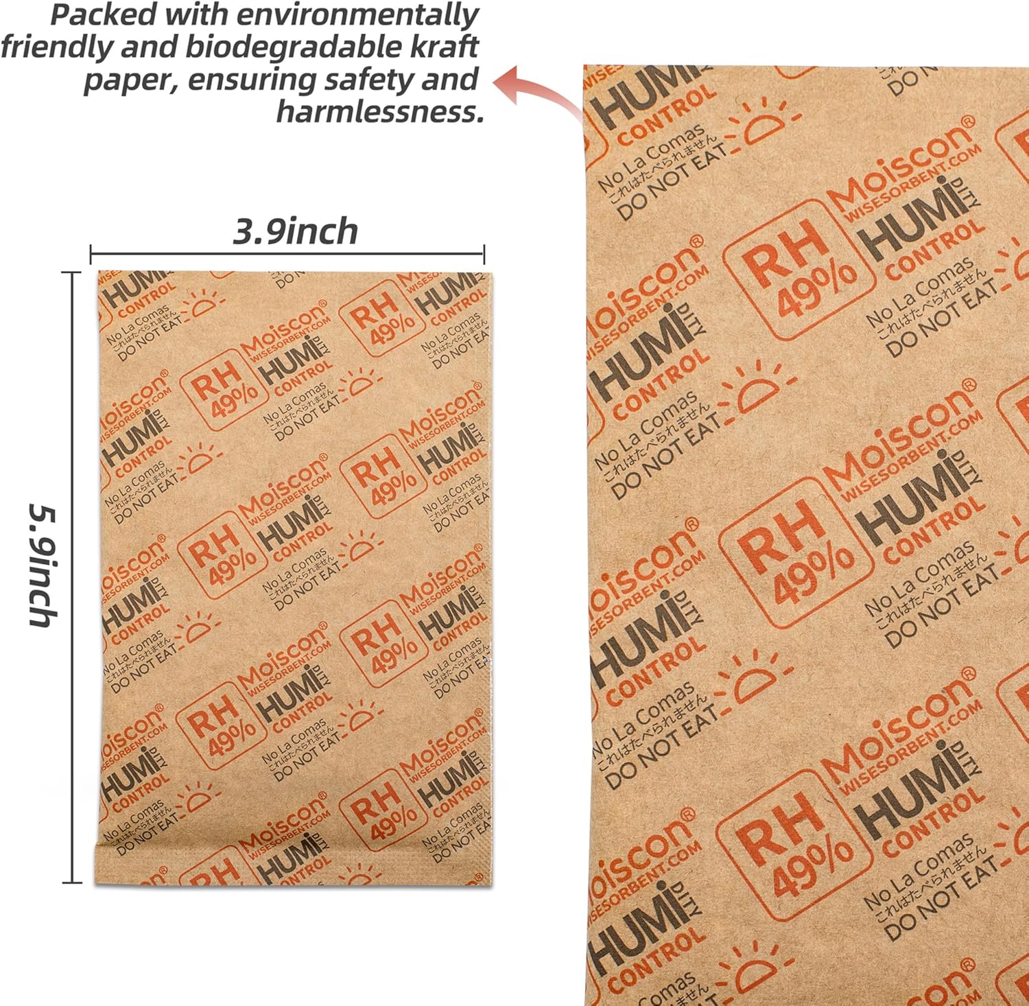 49% Two-Way Humidity Control Packs for Guitars & Wooden Instruments - 70g Moisture Absorbers