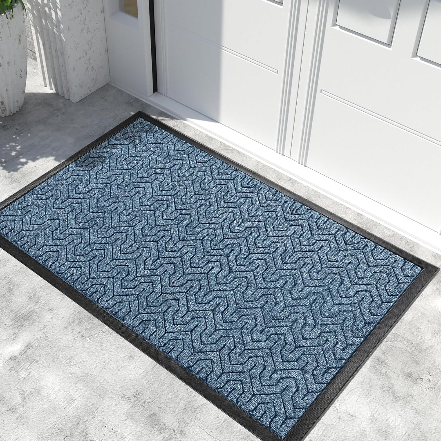 Yimobra Extra Large Door Mat Outside Entrance 60x32, Waterproof Heavy Duty Outdoor Mats for Front