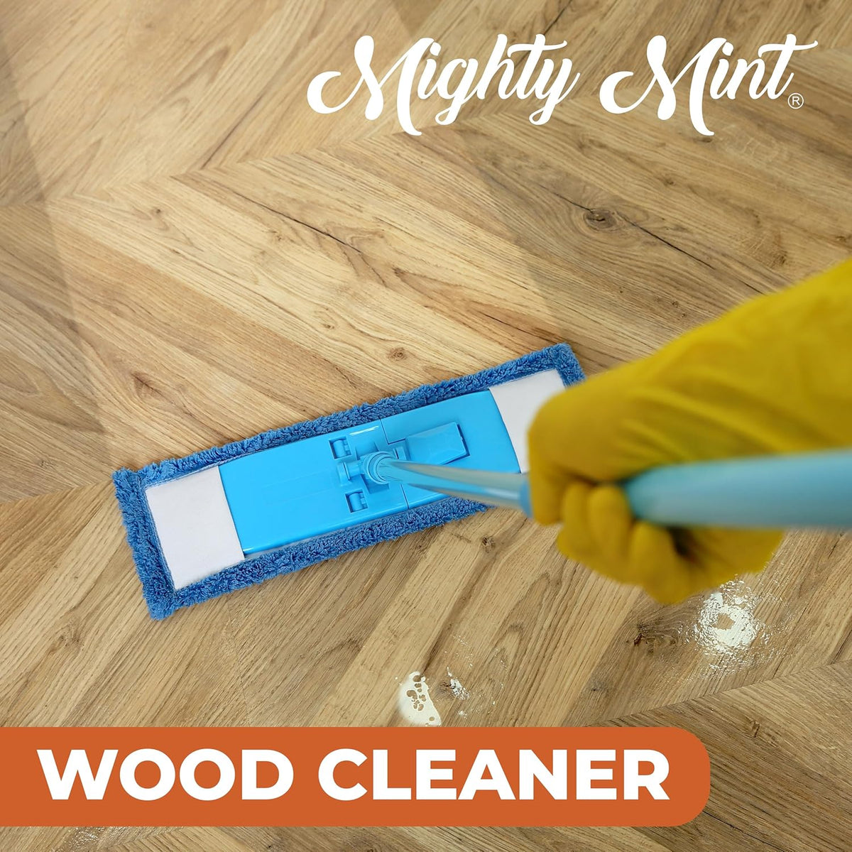 Mighty Mint Wood Cleaner and Conditioner, Spray Cleans and Renews Wood, Natural Peppermint Scent