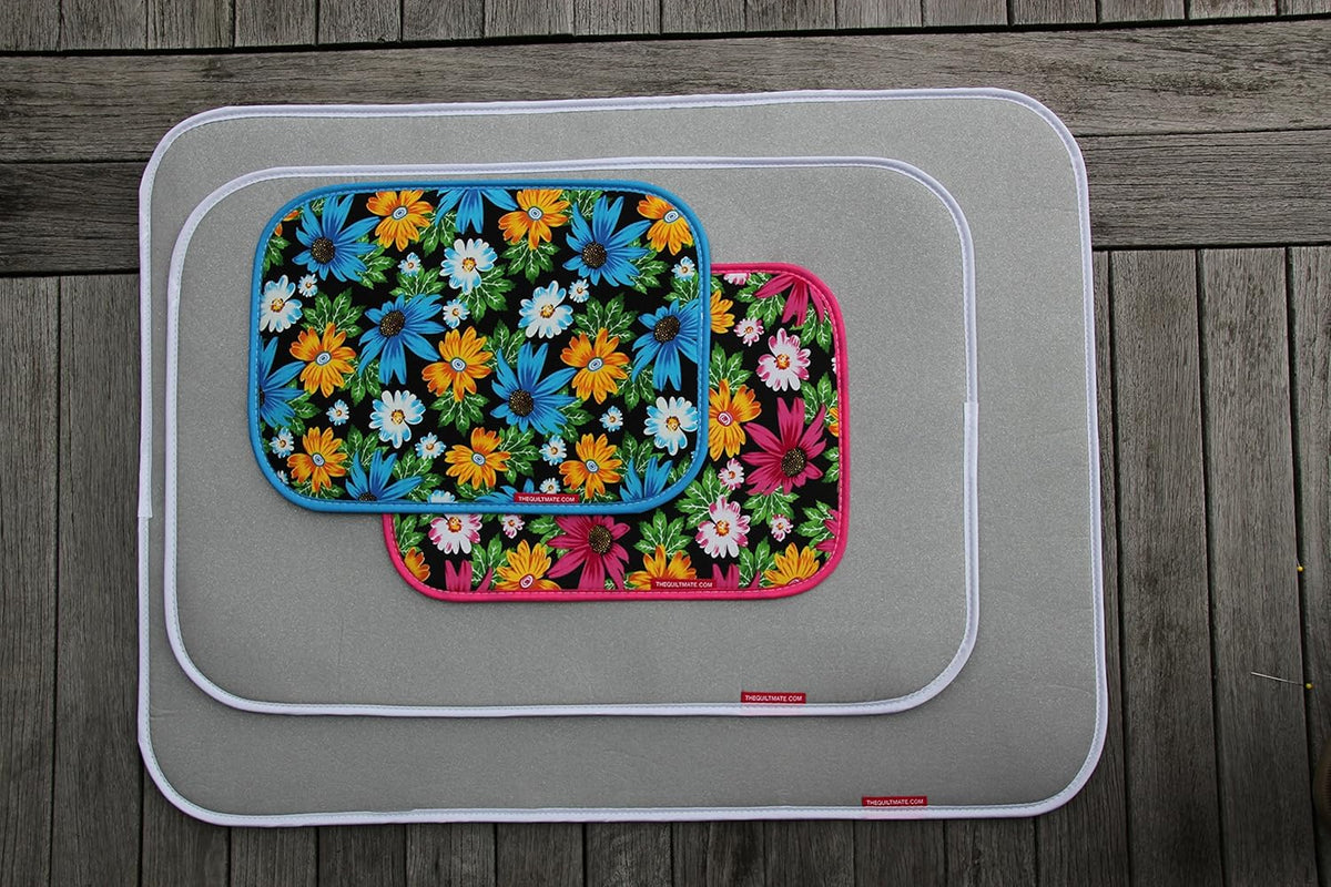 THEQUILTMATE - Premium Ironing Pad, Designed Especially for Quilters and Crafters, Large, Silver