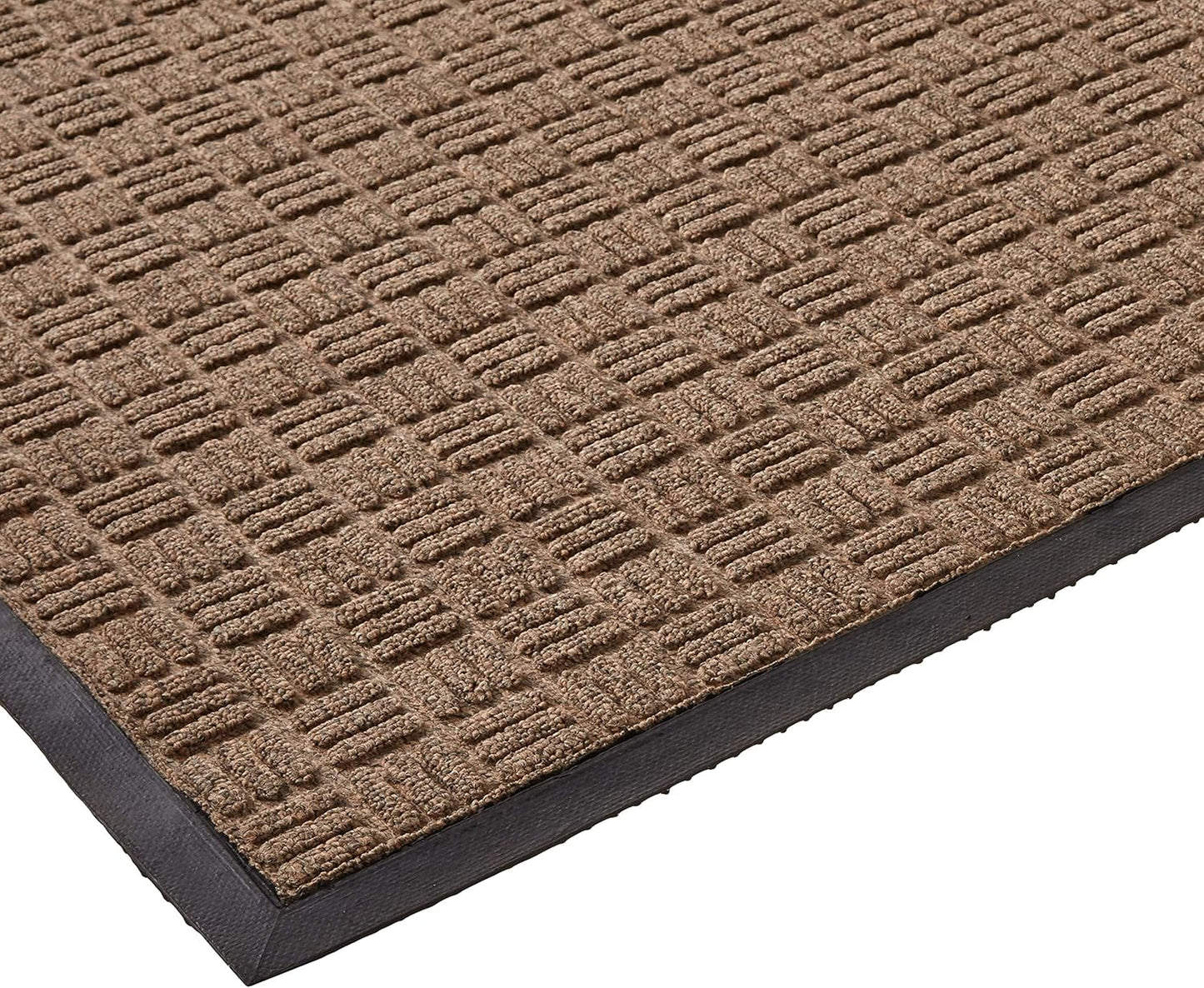 Kempf Water Retainer Entrance Mat, Indoor Outdoor Rubber Rug, Moisture Trapping, Absorbent Mat (4'