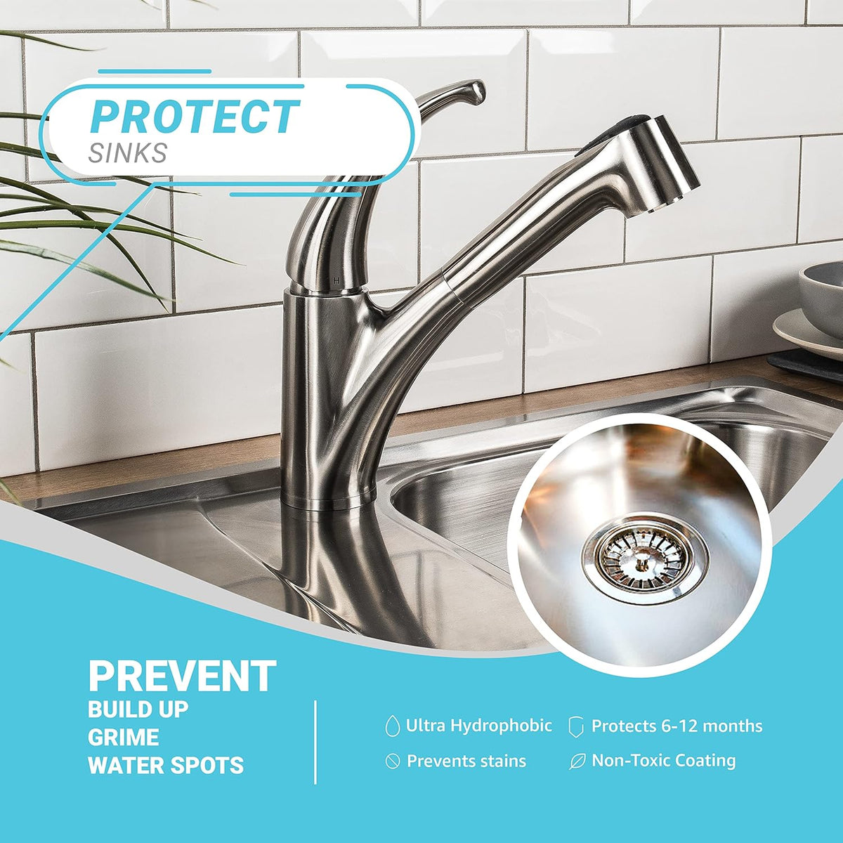 Lifeproof 2-Pack Ceramic Coating Spray Kit - Shine, Seal & Protect Kitchen & Bath Surfaces, Repels