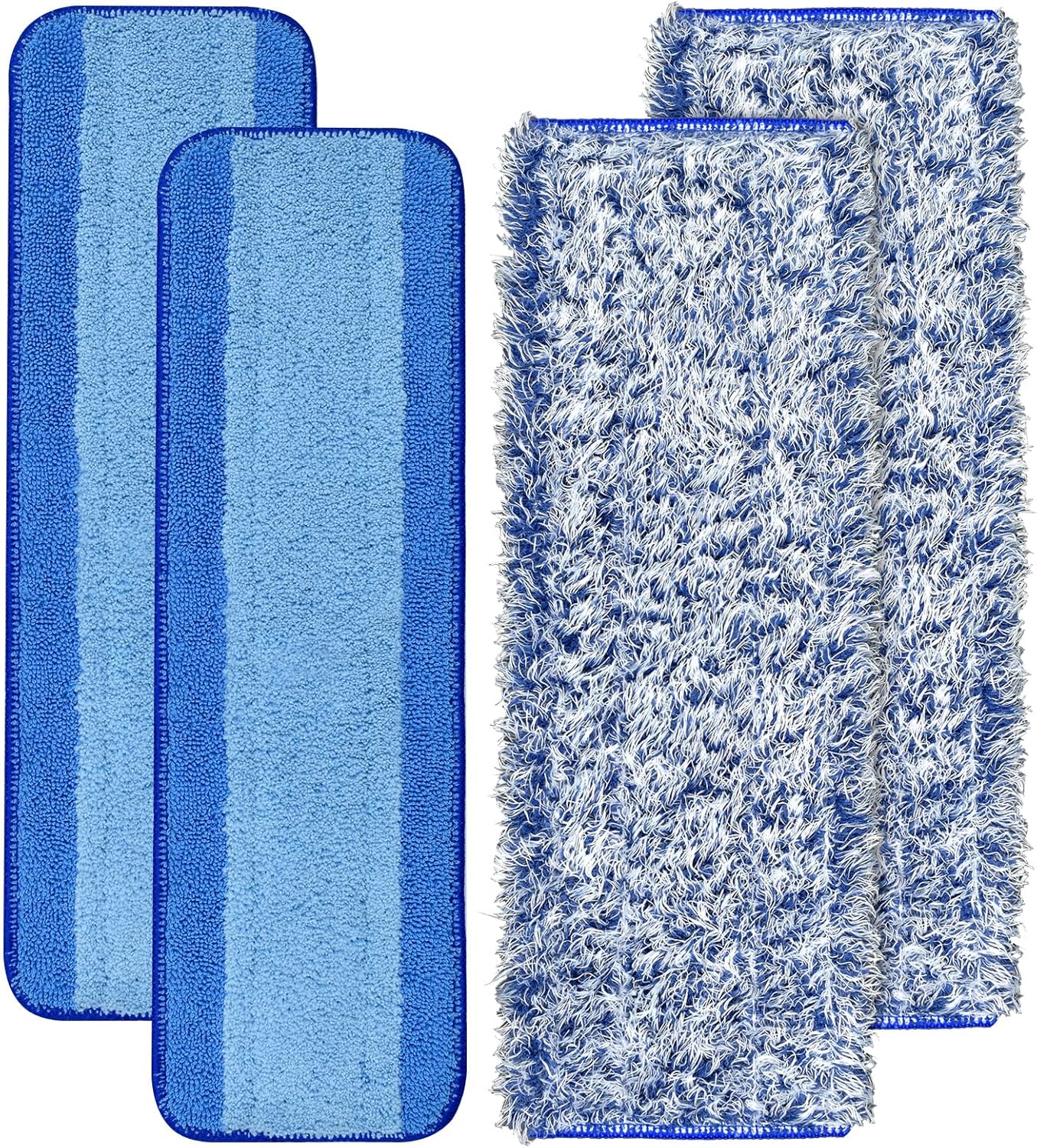 4 Pack Microfiber Cleaning Pad for Bona Mop Safe for Hardwood & Hard Surface Floors Dry Wet Floor
