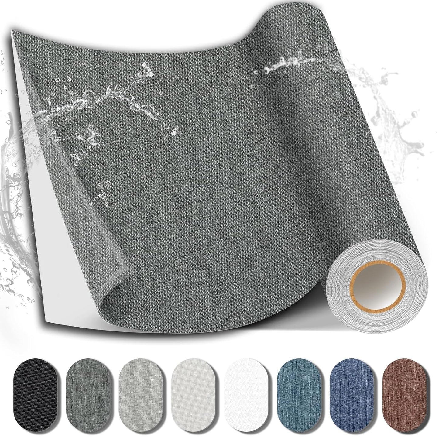 Fabric Repair Patch, 17X158 Inch Fabric Large Repair Tape, Self-Adhesive Patches for Furniture