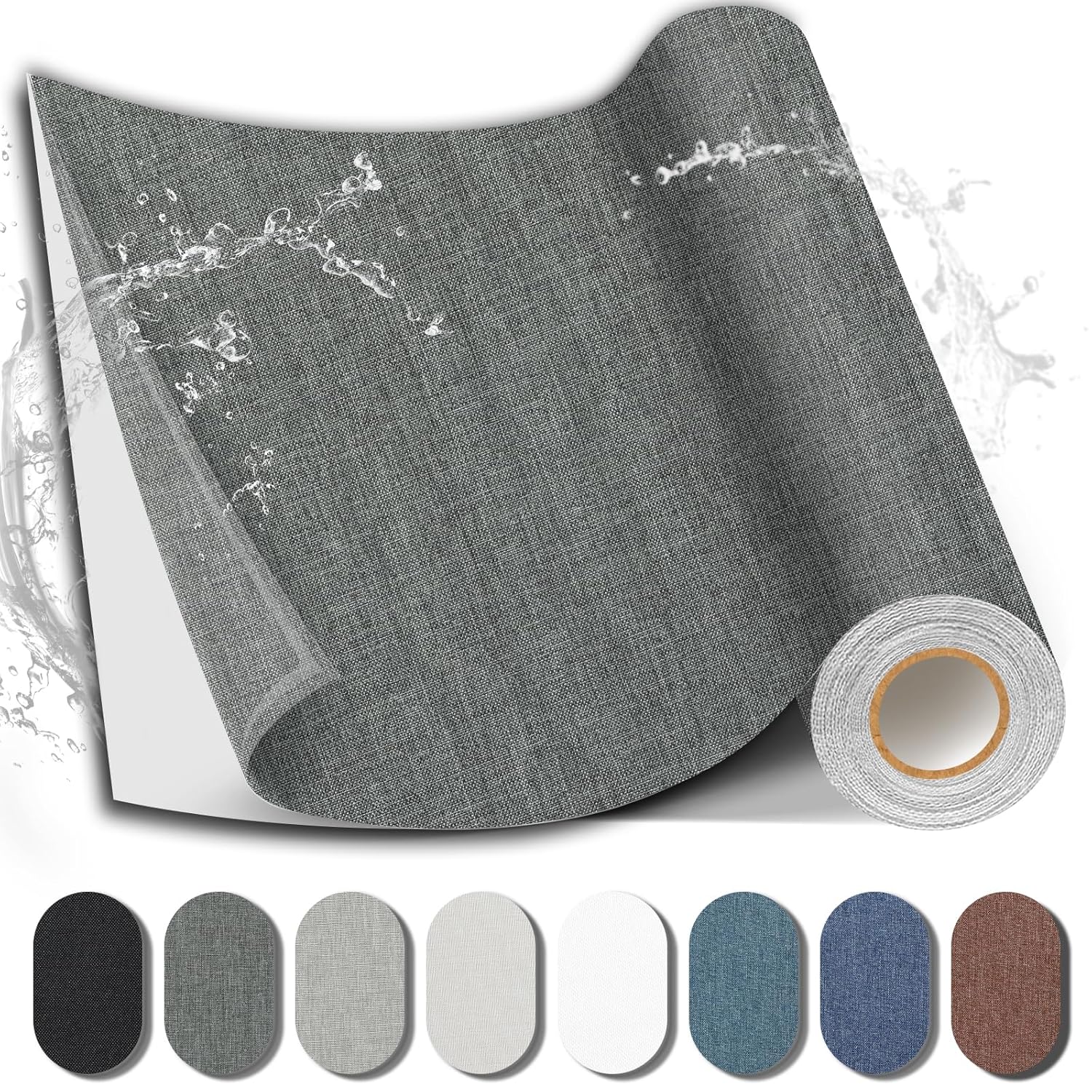 Fabric Repair Patch, 17X158 Inch Fabric Large Repair Tape, Self-Adhesive Patches for Furniture