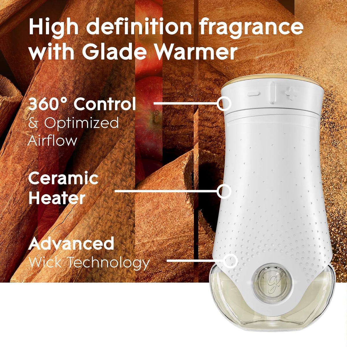 Glade PlugIns Refills Air Freshener, Scented and Essential Oils for Home and Bathroom, Apple